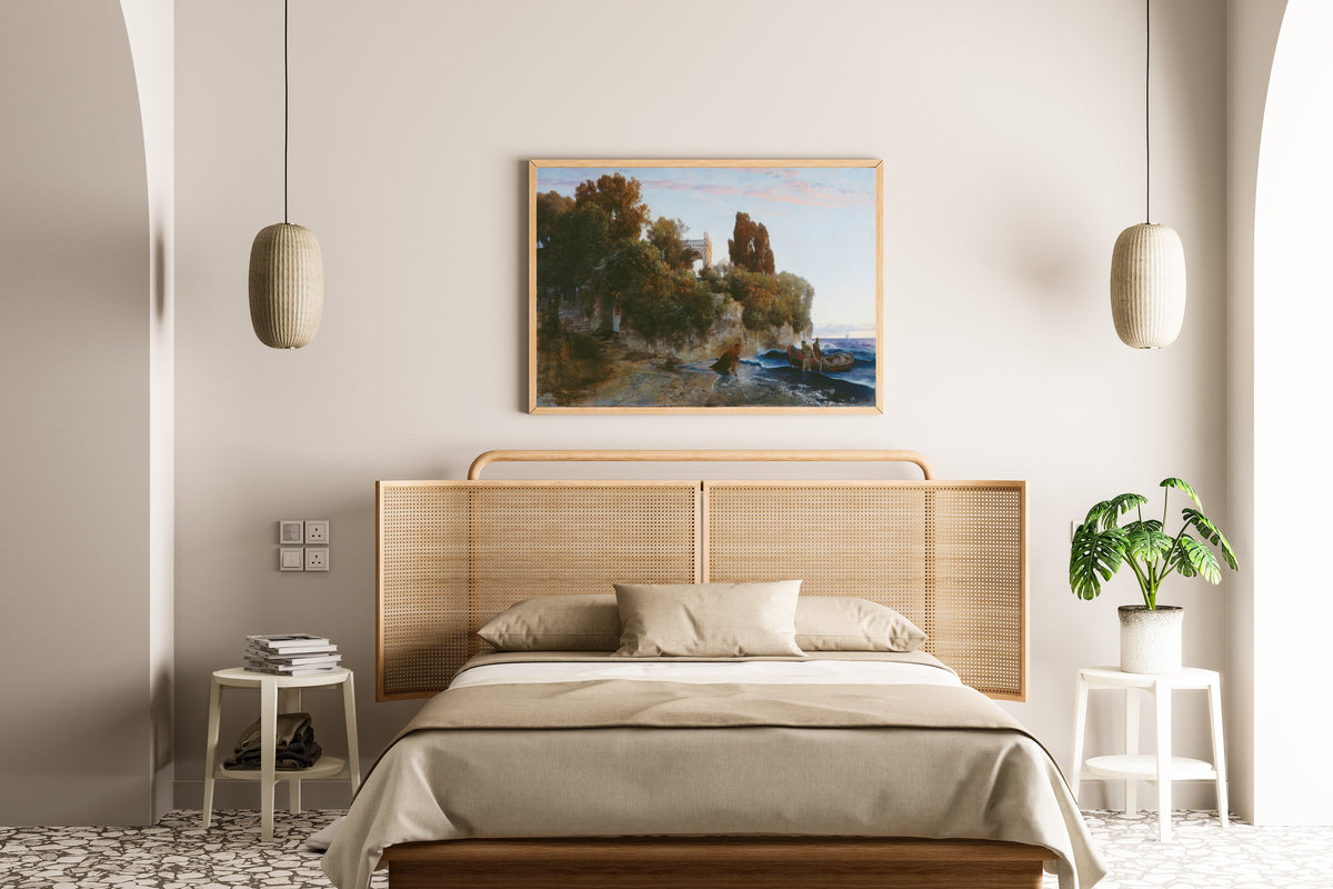 Arnold Böcklin — Castle by the Sea (Murder in the Castle Garden) | Landscape Fine Art Print