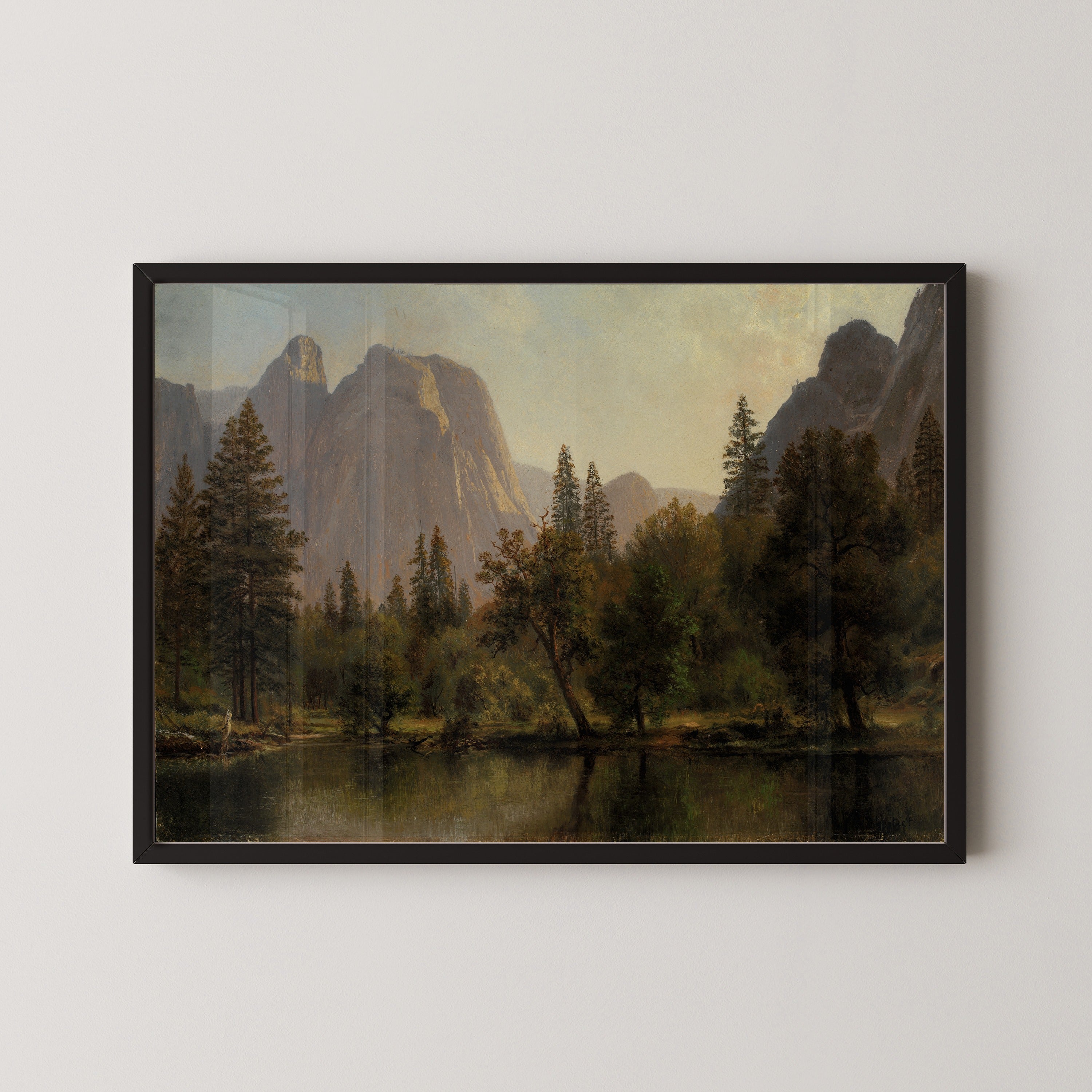 Albert Bierstadt — Cathedral Rocks, Yosemite Valley | Landscape Fine Art Print