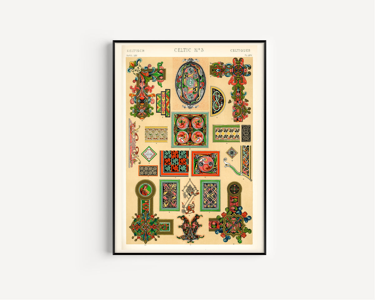 Owen Jones — Celtic No. 3, from The Grammar of Ornament | Ornament Plate Print