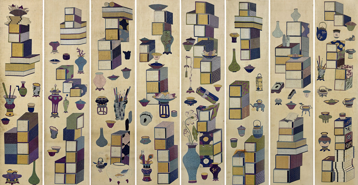 Korean chaekgeori painter (unidentified) — Chaekgeori (Scholar's Accoutrements) | Korean Painting Art Print