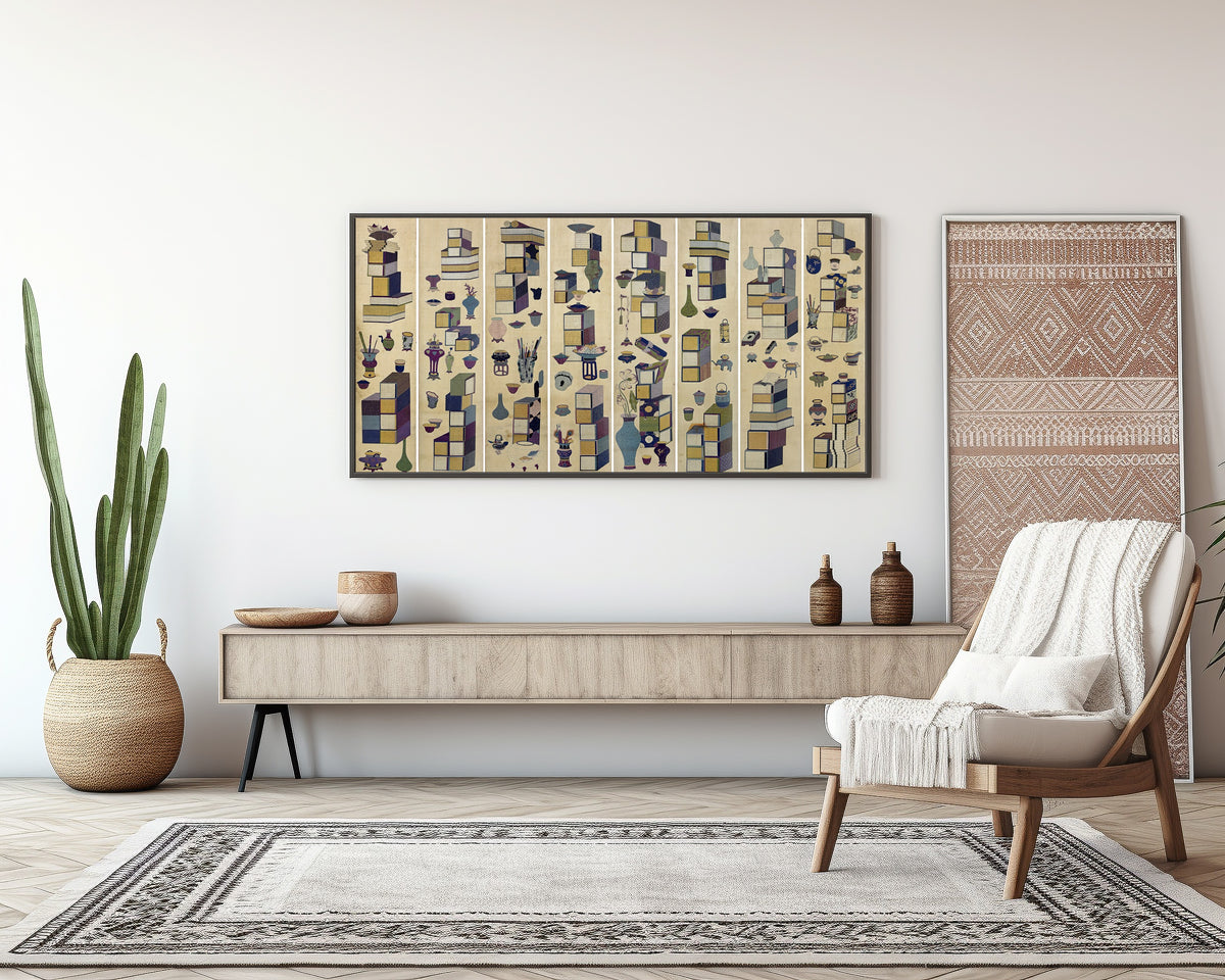Korean chaekgeori painter (unidentified) — Chaekgeori (Scholar's Accoutrements) | Korean Painting Art Print