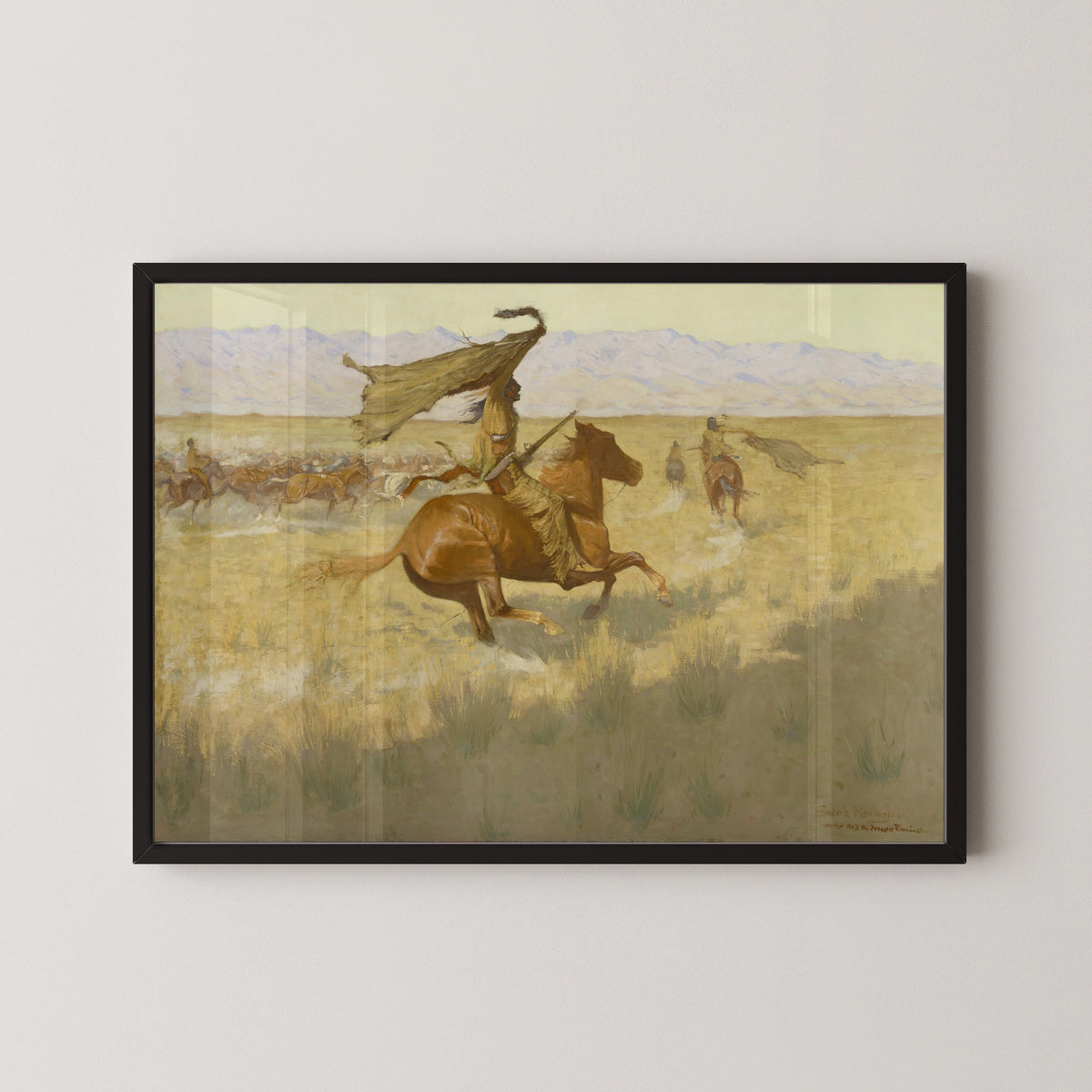 Frederic Remington — Change of Ownership (The Stampede; Horse Thieves) | Western Art Print