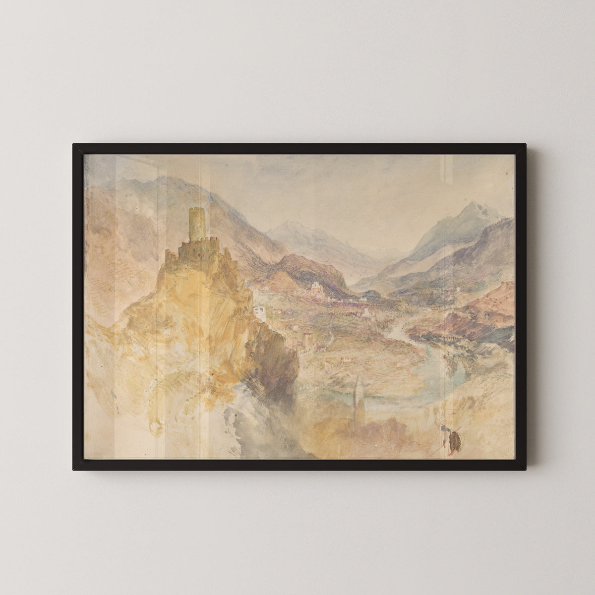 J.M.W. Turner — Chatel Argent and the Val d'Aosta from above Villeneuve | Landscape Fine Art Print