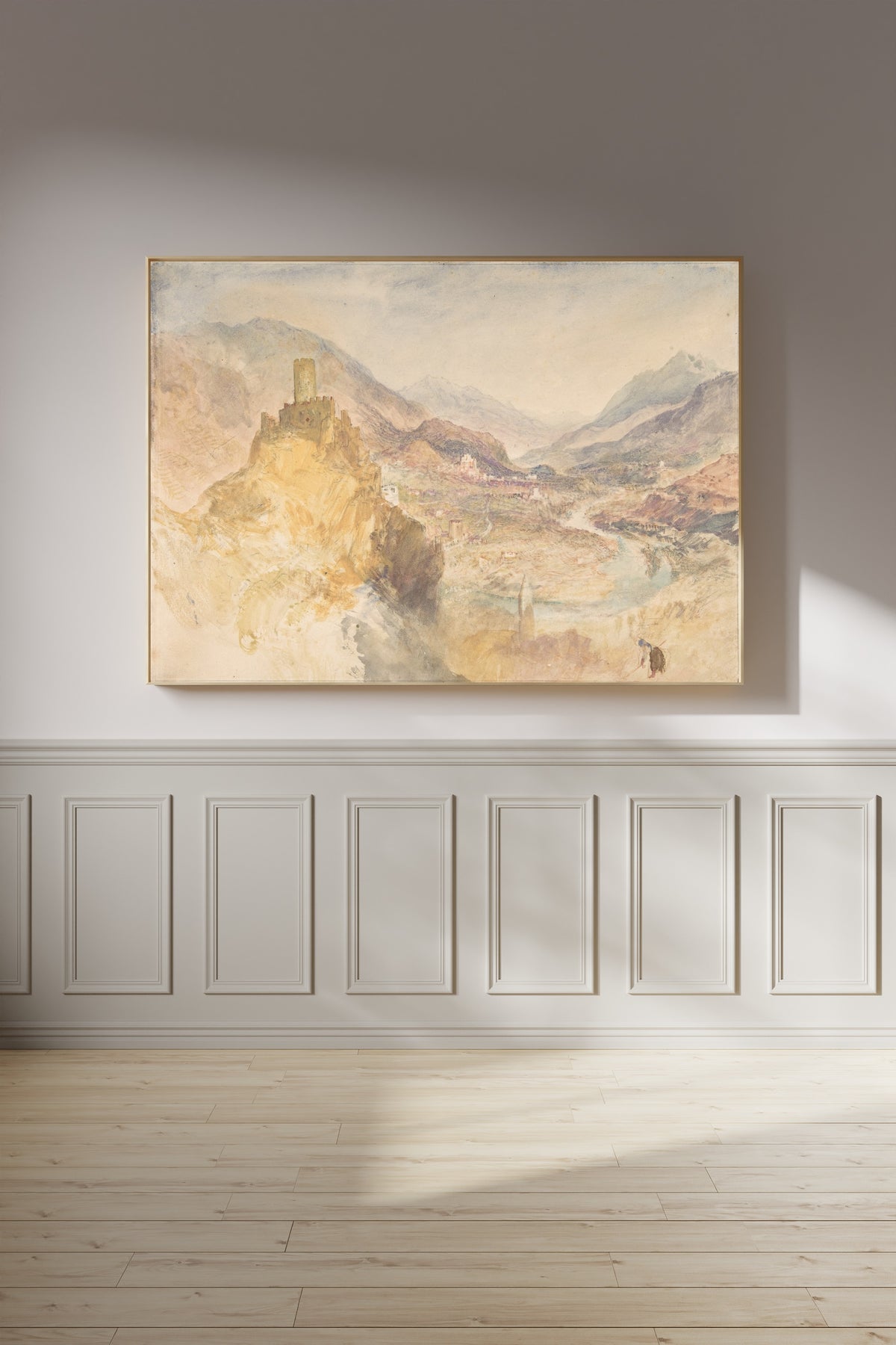 J.M.W. Turner — Chatel Argent and the Val d'Aosta from above Villeneuve | Landscape Fine Art Print