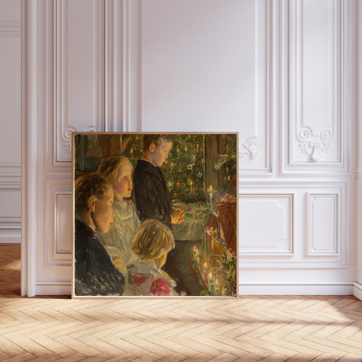 Leopold von Kalckreuth — Children by the Christmas Tree | Christmas Art Print