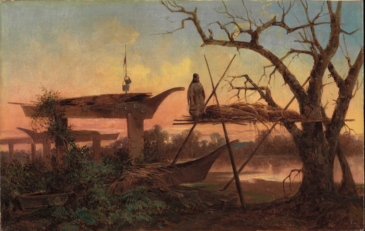 John Mix Stanley — Chinook Burial Grounds | Landscape Fine Art Print