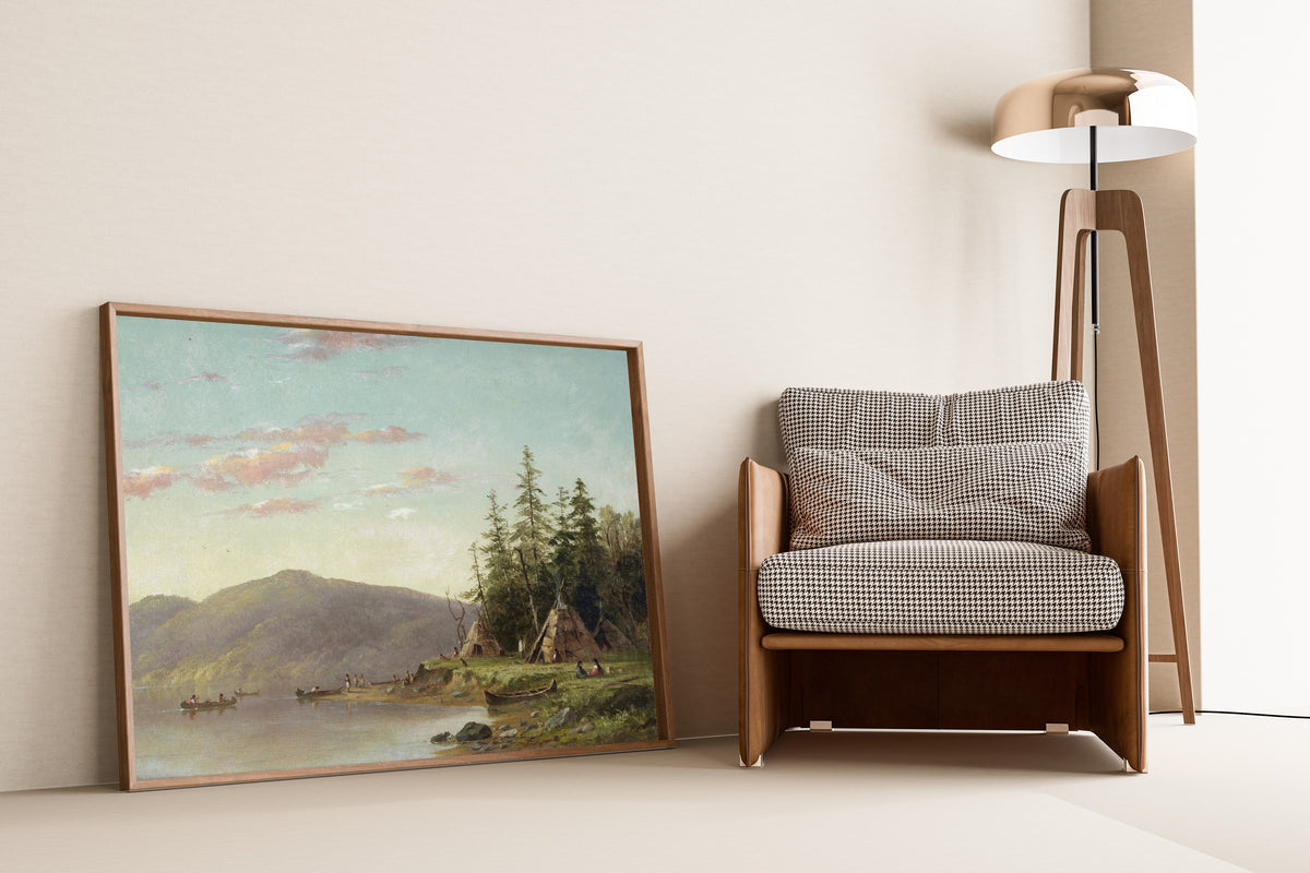 Seth Eastman — Chippewa Encampment on the Upper Mississippi | Landscape Fine Art Print