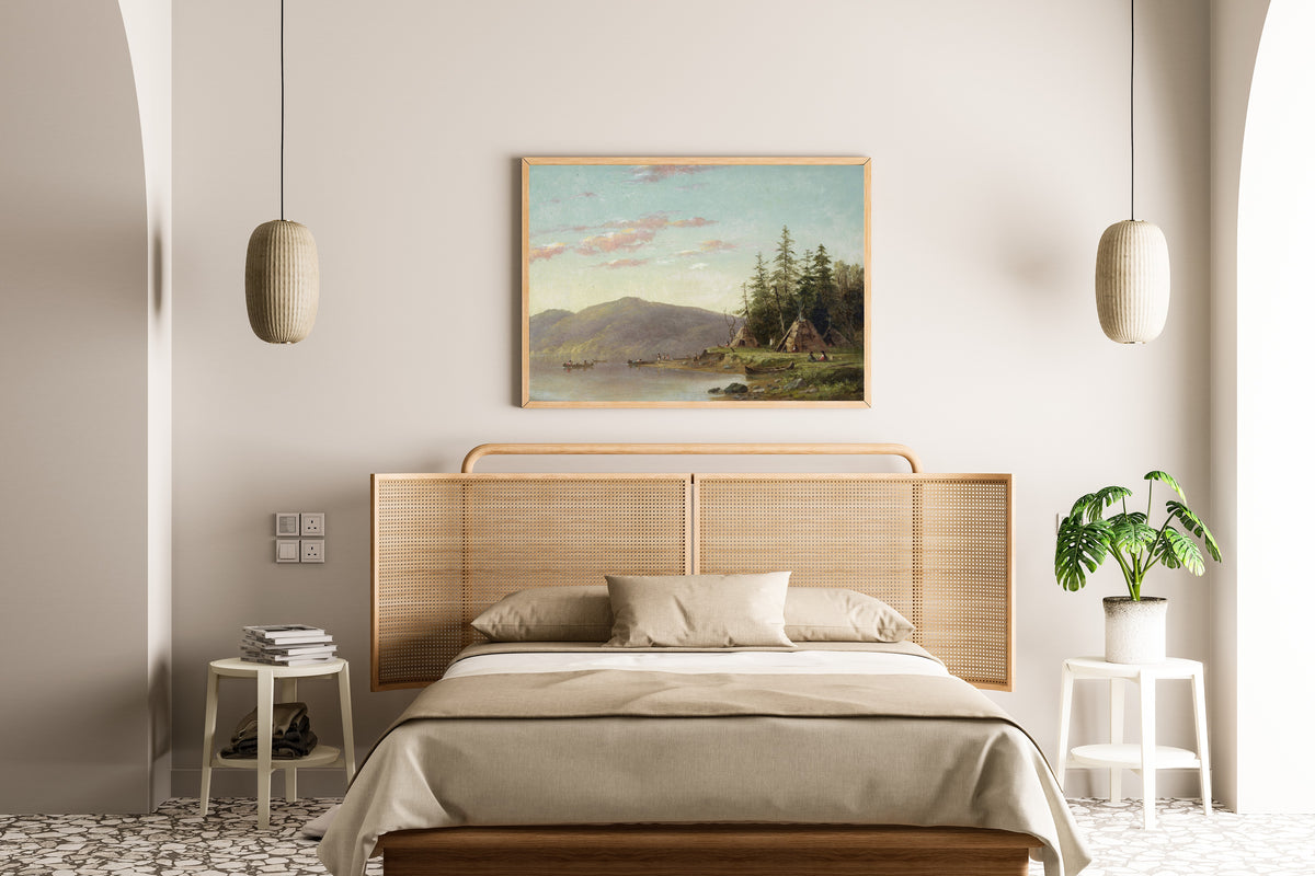 Seth Eastman — Chippewa Encampment on the Upper Mississippi | Landscape Fine Art Print
