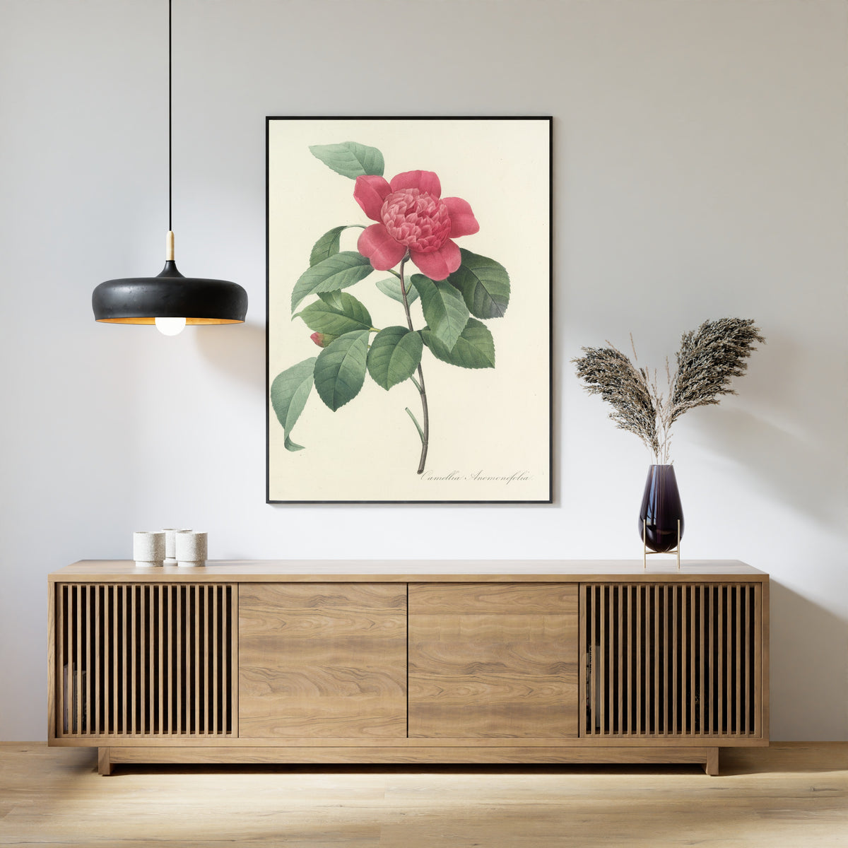 Pierre-Joseph Redouté — Choix des plus belles fleurs: Camellia Anemonefolia | Botanical Illustration Print