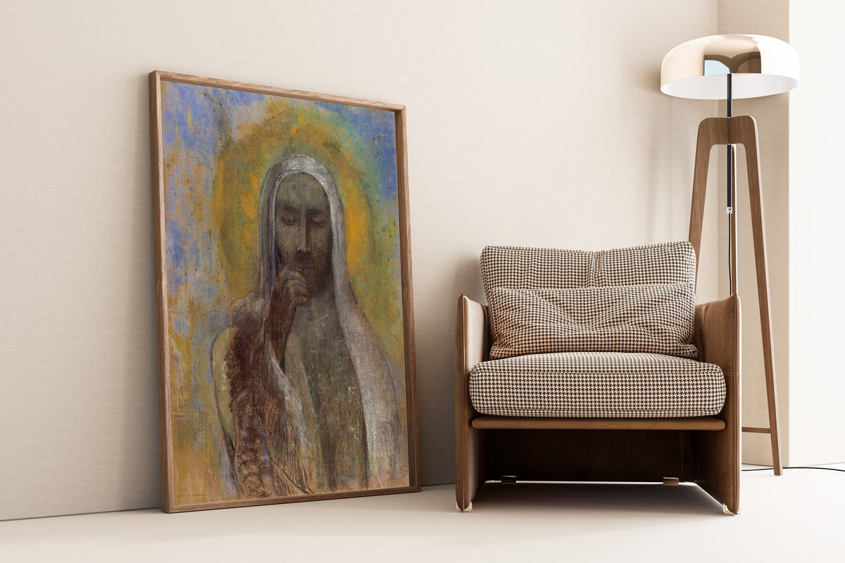 Odilon Redon — Christ of Silence | Symbolist Art Print