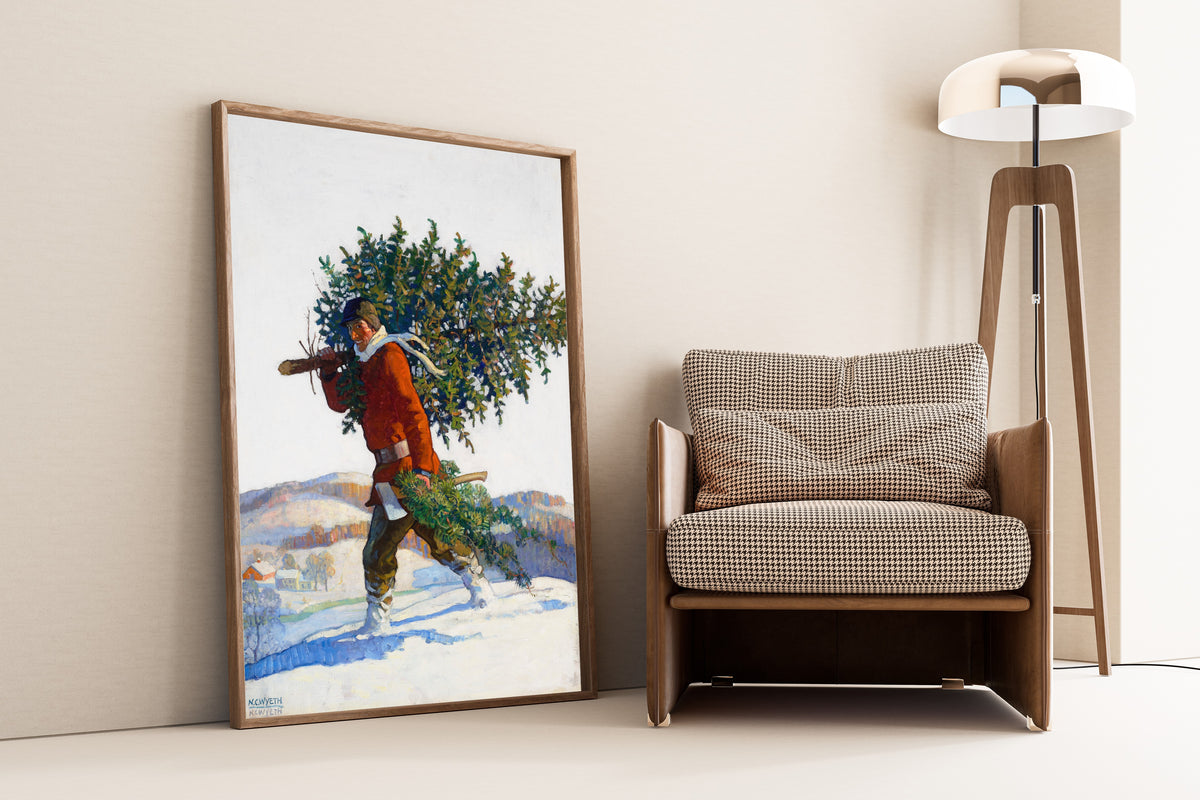 N. C. Wyeth — Christmas Tree – Chadds Ford | Illustration Art Print