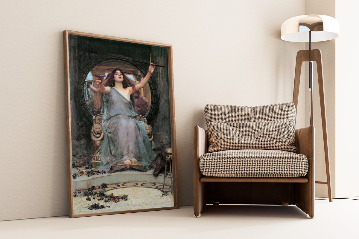 John William Waterhouse — Circe Offering the Cup to Ulysses | Pre-Raphaelite Art Print
