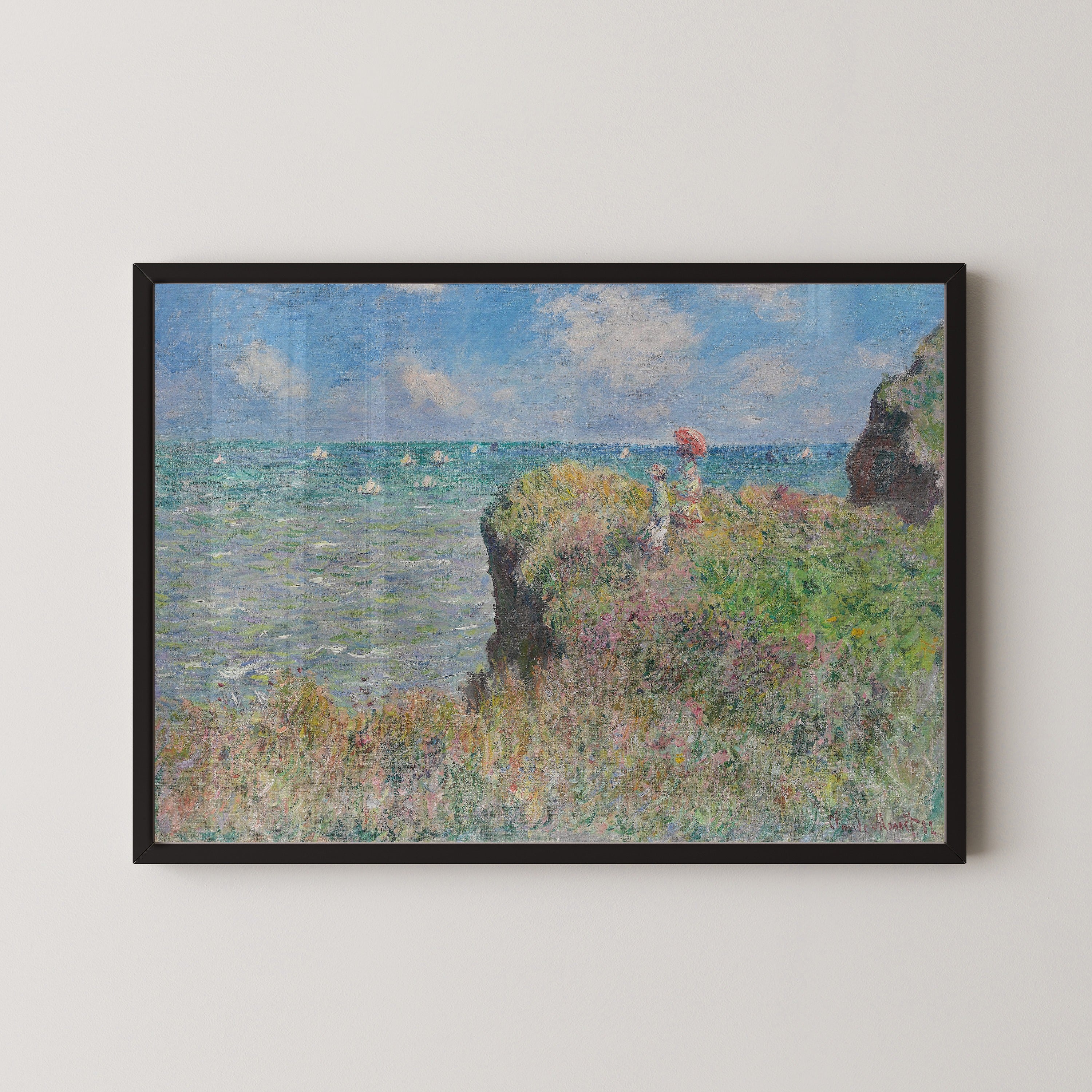 Claude Monet — Cliff Walk at Pourville | Fine Art Print