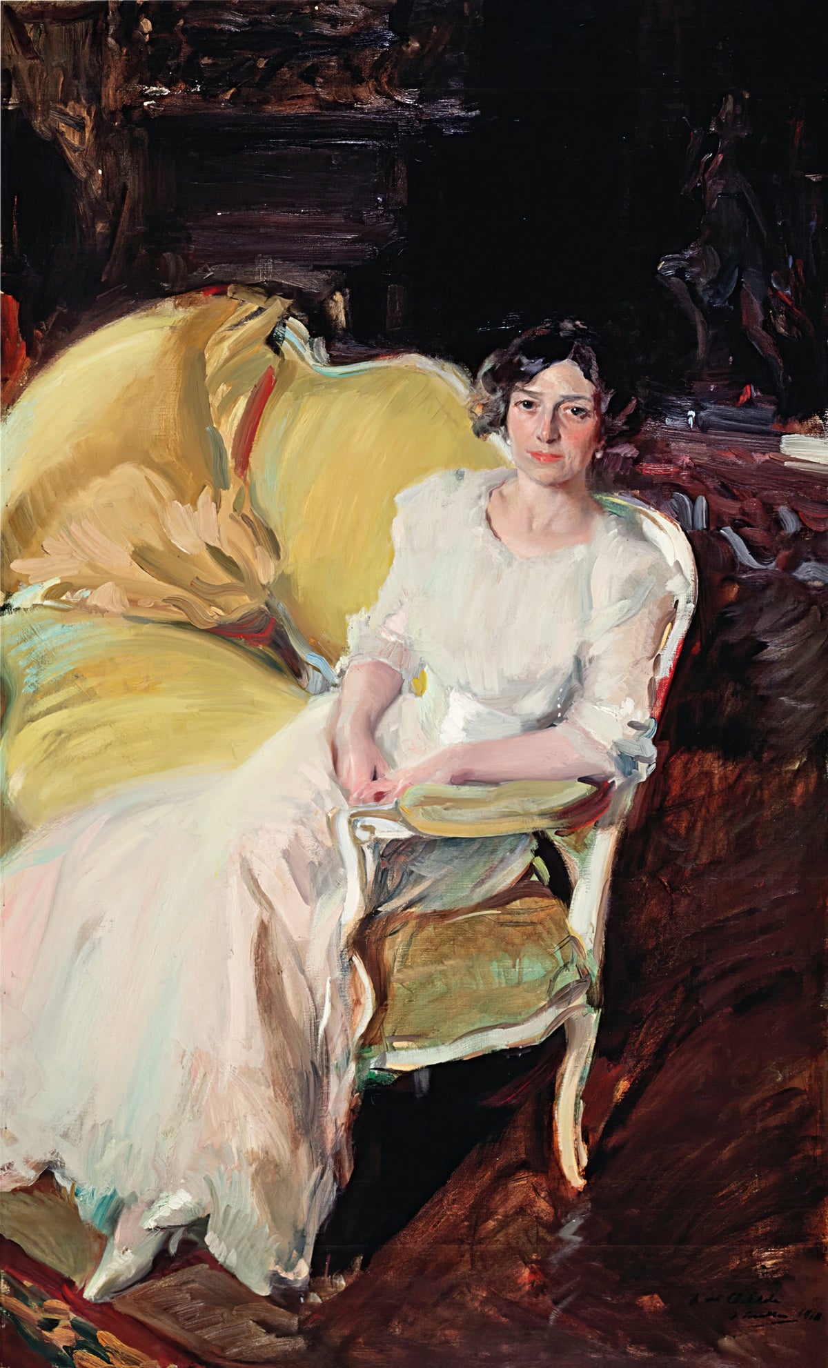 Joaquín Sorolla — Clotilde Seated on the Sofa | Fine Art Print