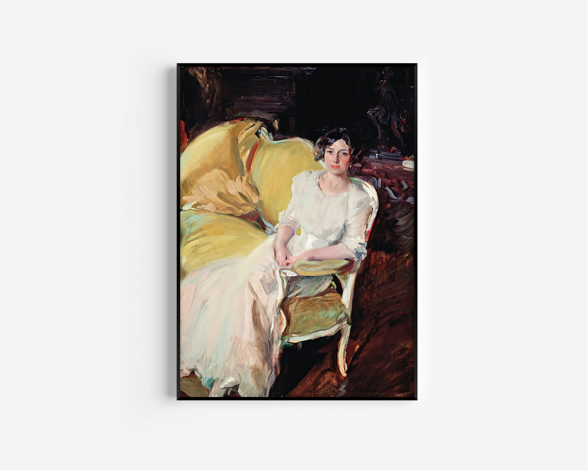 Joaquín Sorolla — Clotilde Seated on the Sofa | Fine Art Print