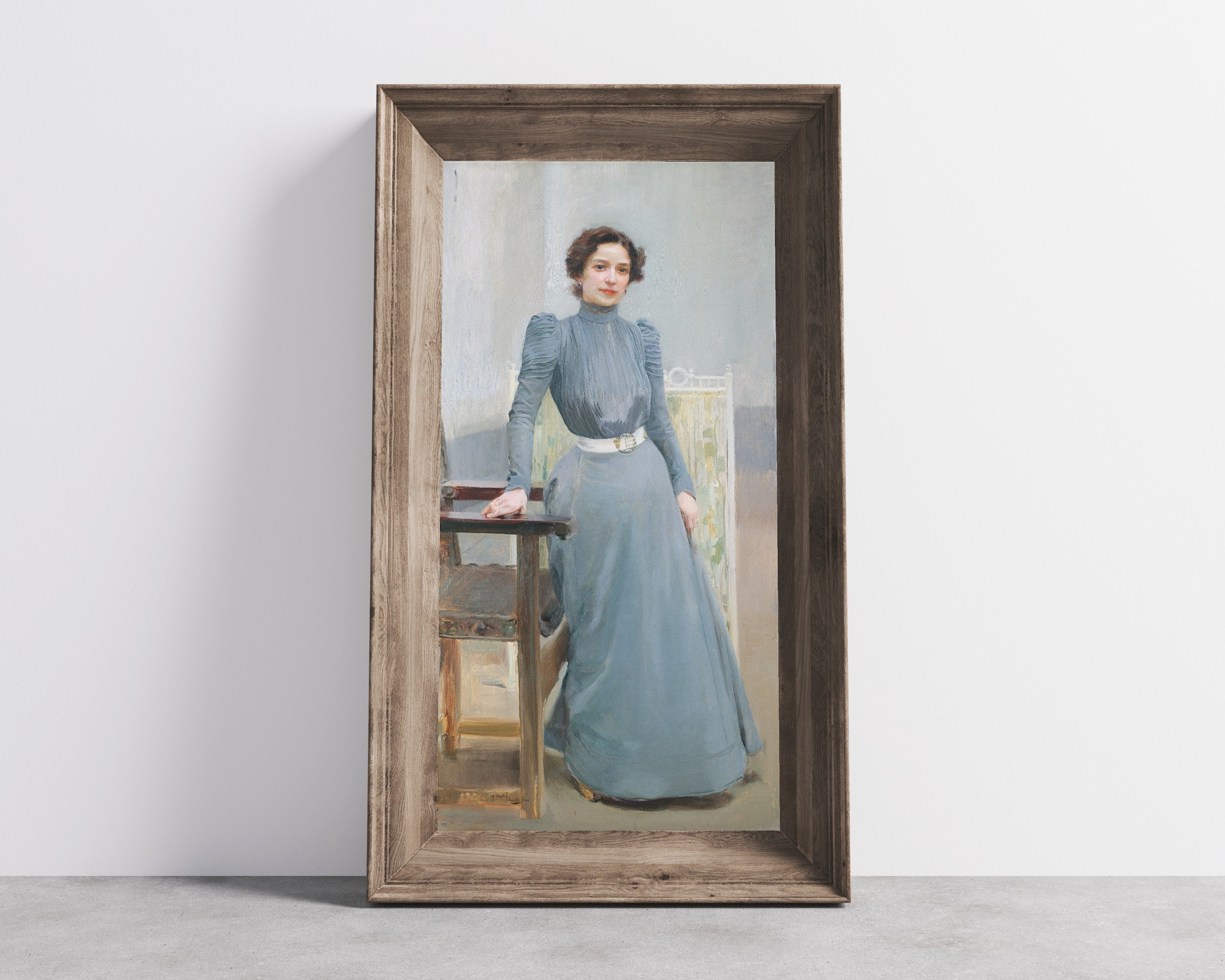 Joaquín Sorolla — Clotilde in a Grey Dress | Fine Art Print