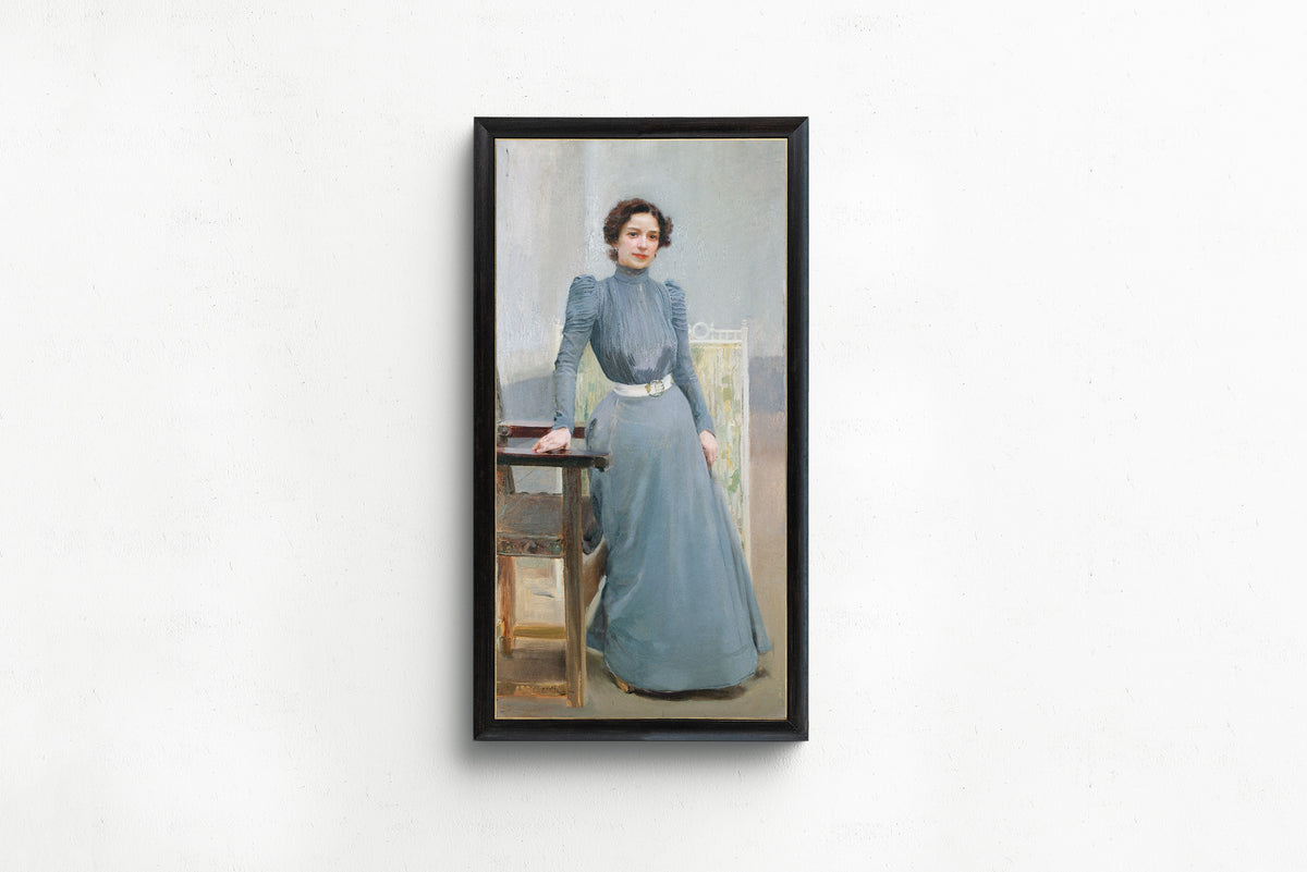 Joaquín Sorolla — Clotilde in a Grey Dress | Fine Art Print