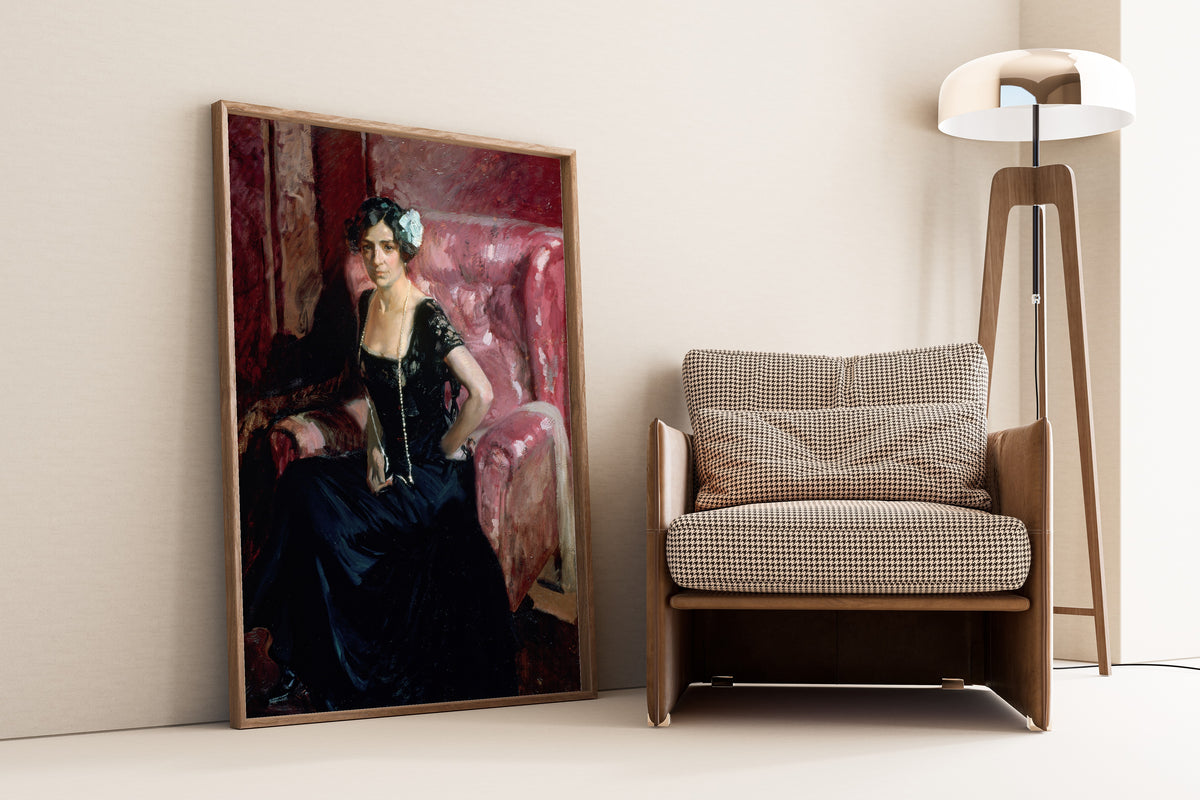 Joaquín Sorolla — Clotilde in Evening Dress | Fine Art Print