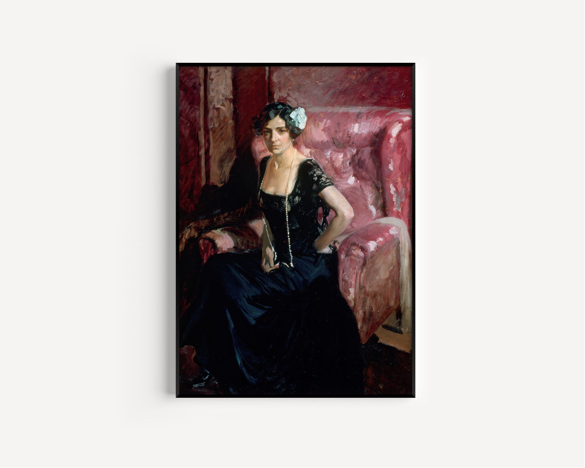 Joaquín Sorolla — Clotilde in Evening Dress | Fine Art Print