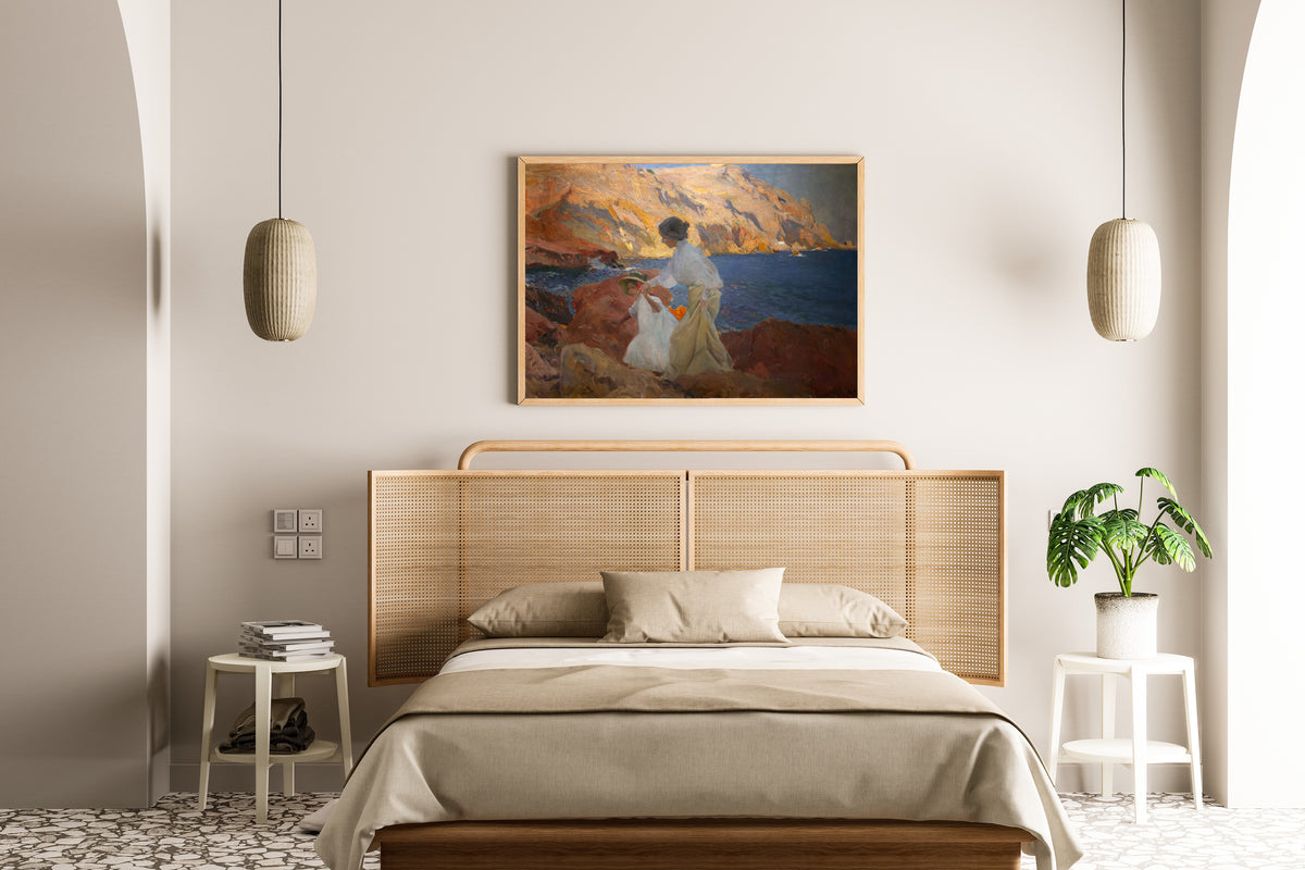 Joaquín Sorolla — Clotilde and Elena on the Rocks, Jávea | Fine Art Print