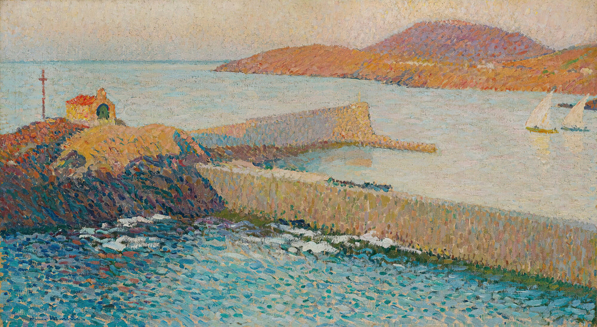 Henri Martin — Collioure, la chapelle sur la digue | Pointillist Landscape Print