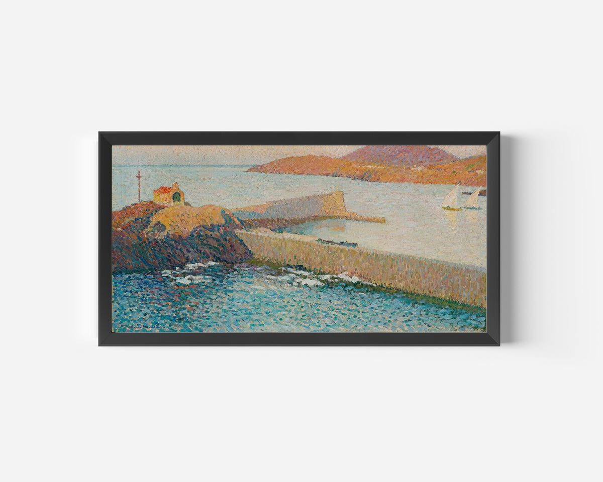Henri Martin — Collioure, la chapelle sur la digue | Pointillist Landscape Print