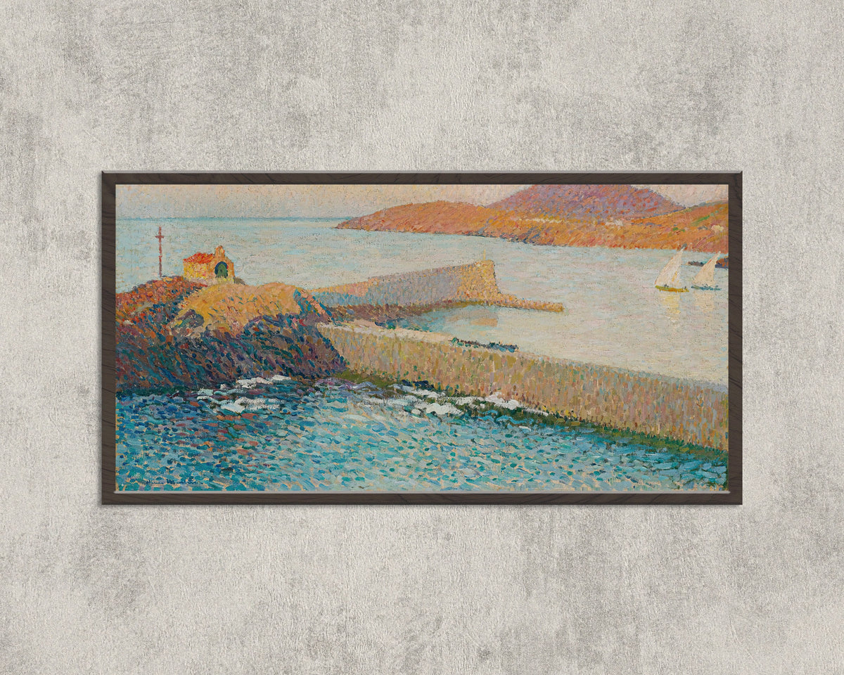 Henri Martin — Collioure, la chapelle sur la digue | Pointillist Landscape Print