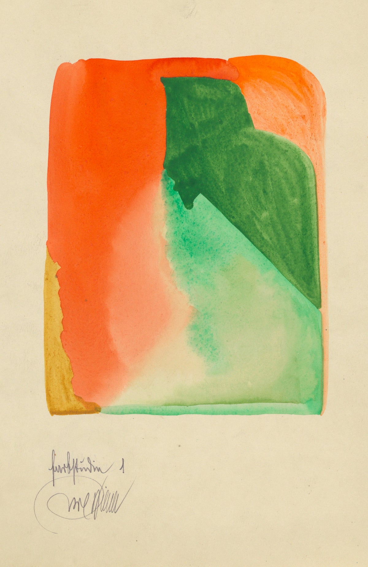 Karl Wiener — Colour Study No. 1 (Farbstudien) | Abstract Art Print
