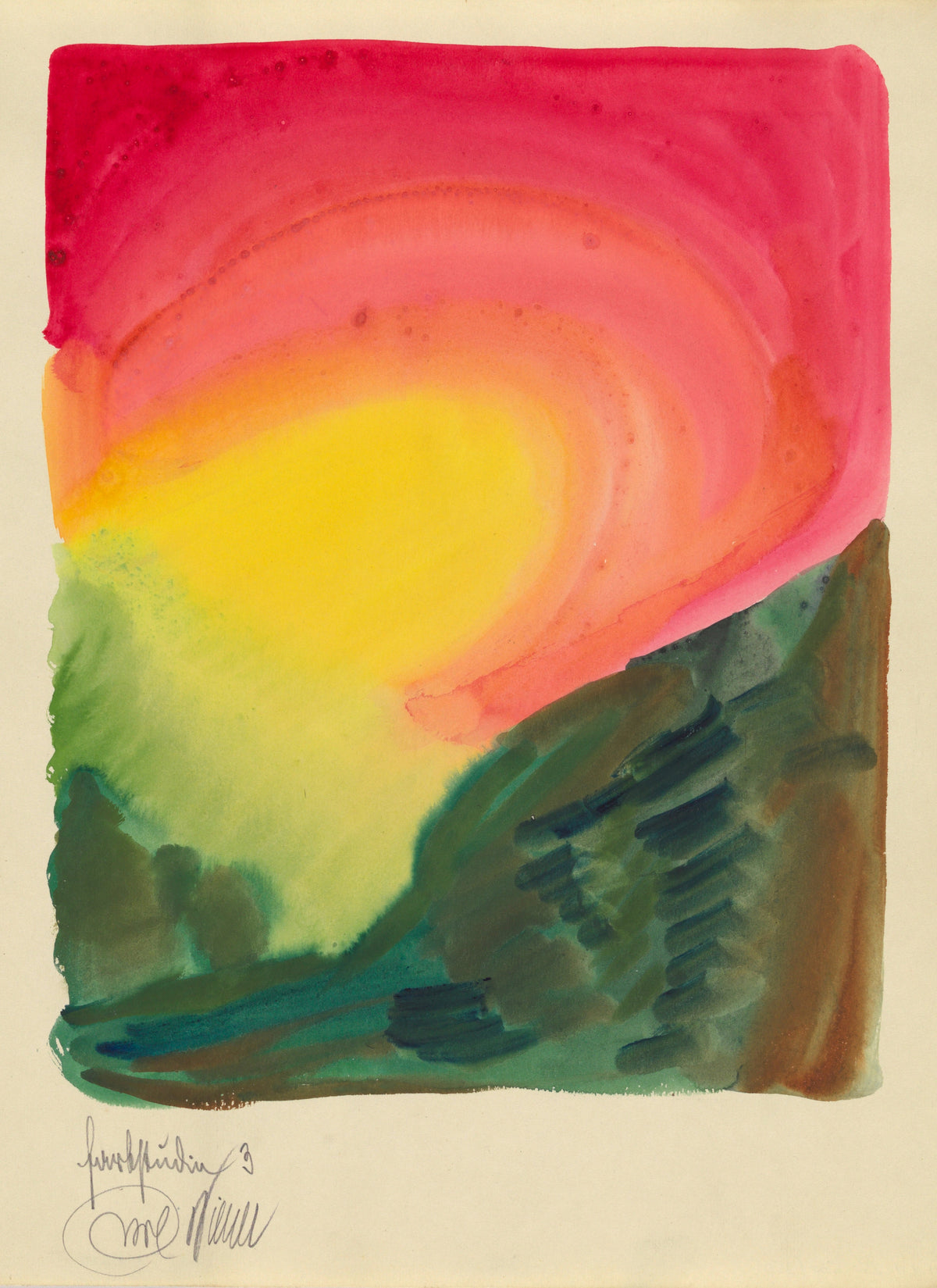 Karl Wiener — Colour Study No. 3 (Farbstudien) | Abstract Art Print
