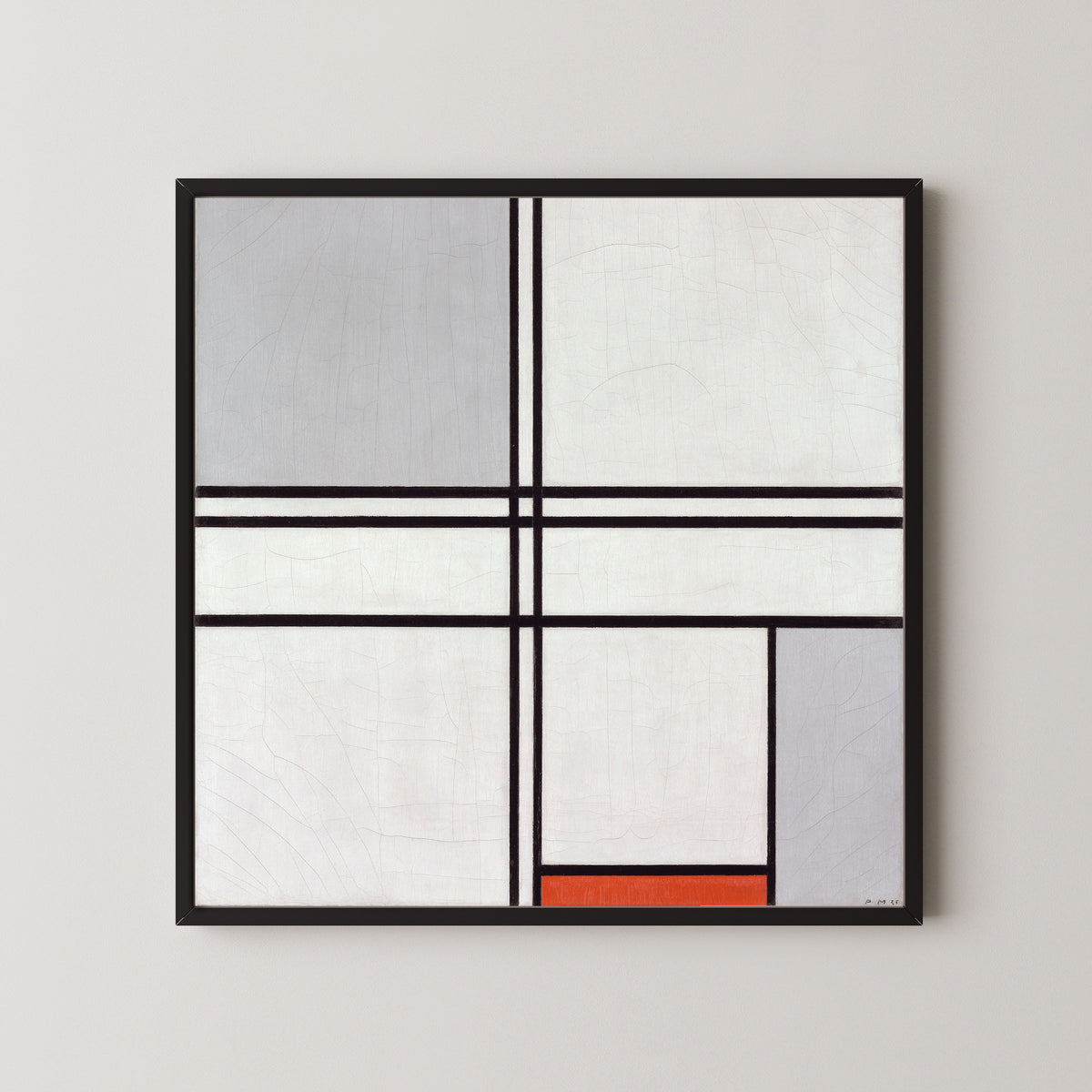 Piet Mondrian — Composition (No. 1) Gray-Red | Fine Art Print
