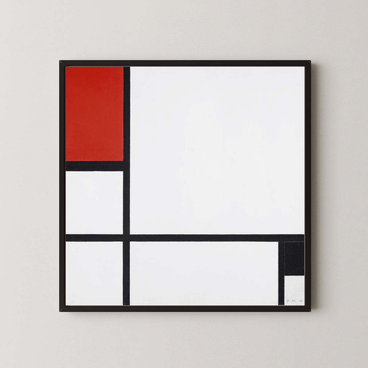 Piet Mondrian — Composition No. I, with Red and Black | Fine Art Print