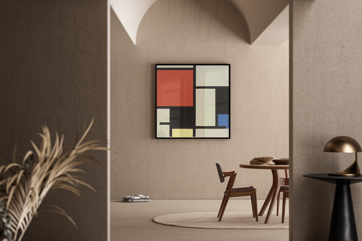 Piet Mondrian — Composition with Large Red Plane, Yellow, Black, Grey and Blue | Fine Art Print