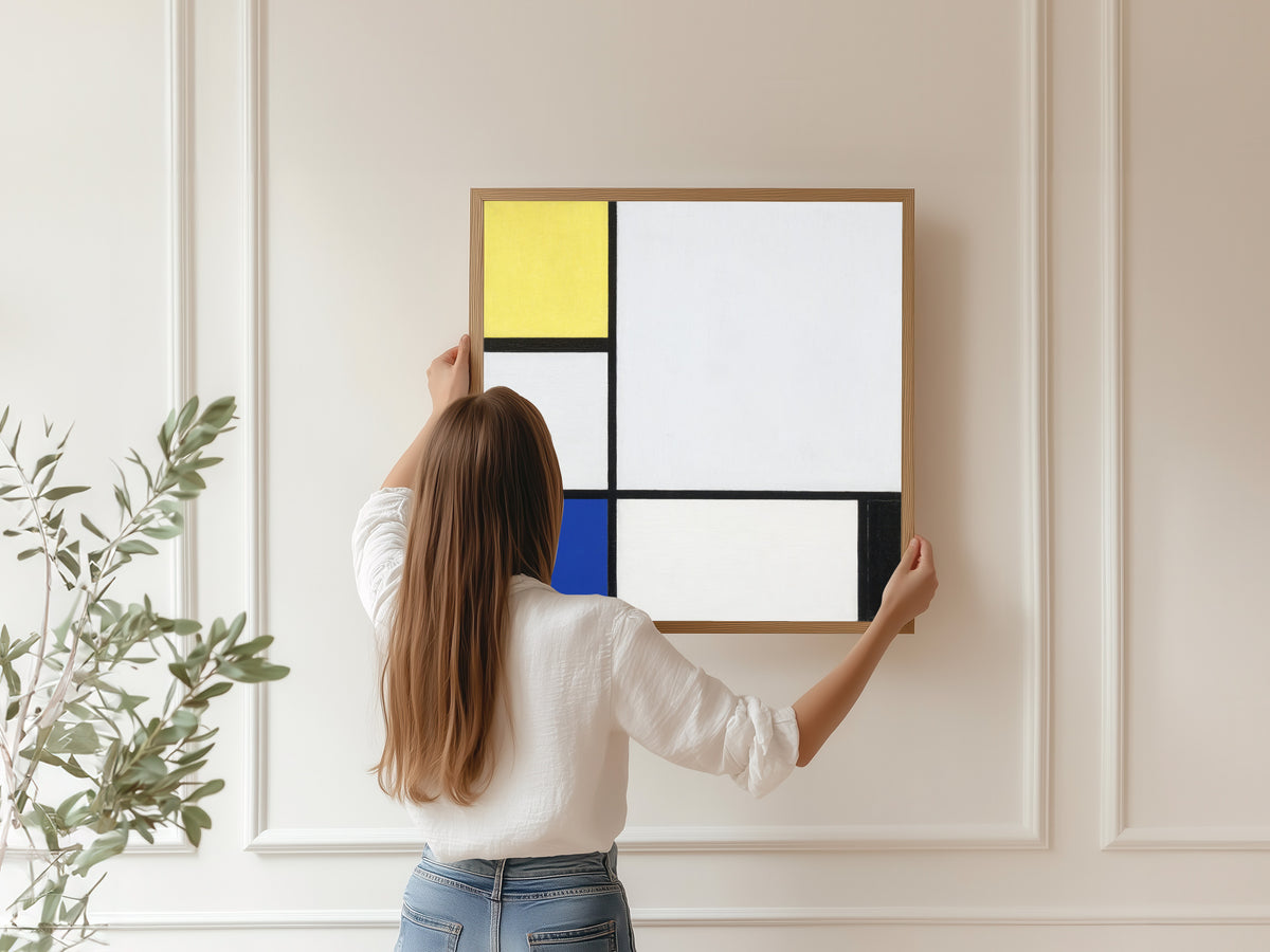 Piet Mondrian — Composition with Yellow, Blue, Black and Light Blue | Fine Art Print