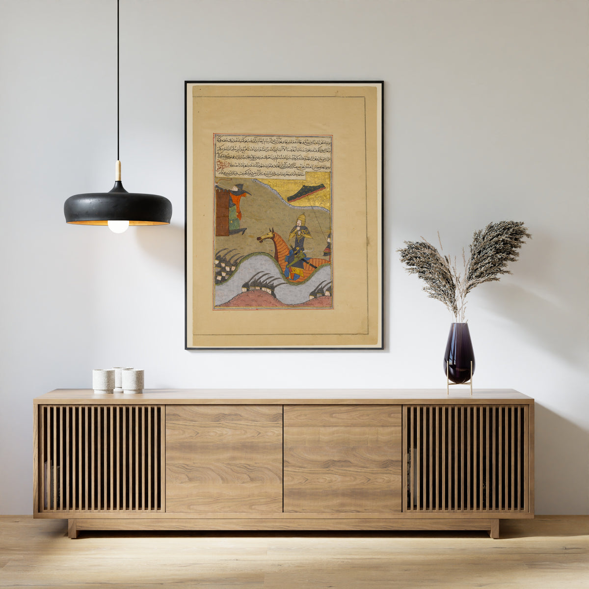 Persian Miniature — Conquest of Baghdad by Timur | Persian Miniature Art Print