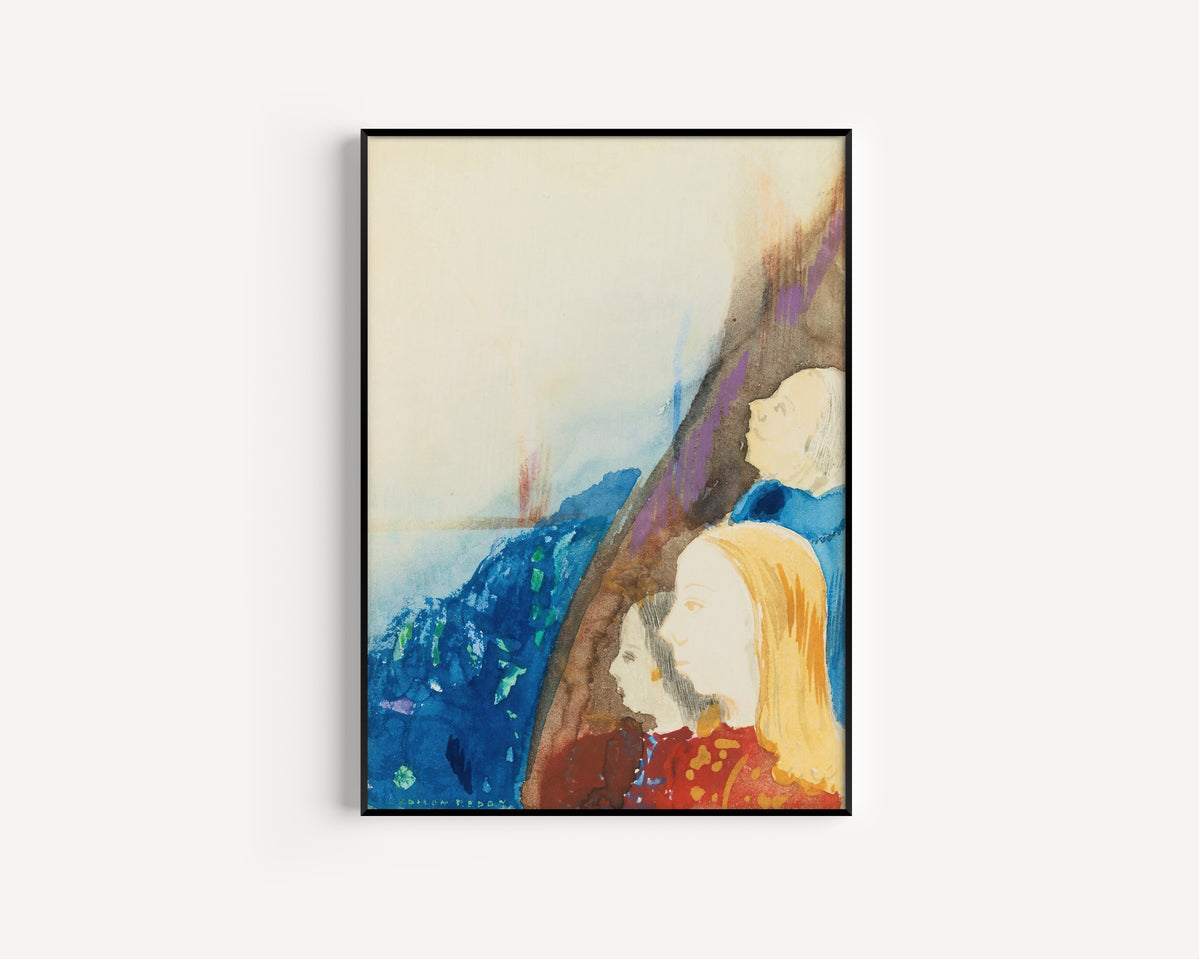 Odilon Redon — Contemplation | Symbolist Art Print