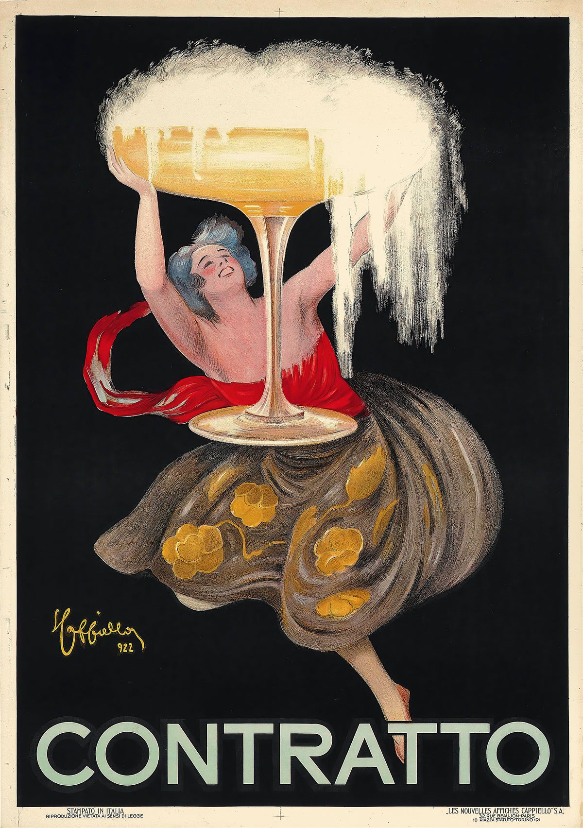 Leonetto Cappiello — Contratto | Vintage Poster Print