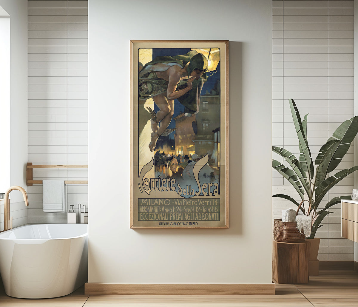 Adolfo Hohenstein — Corriere della Sera, Milano | Vintage Poster Print