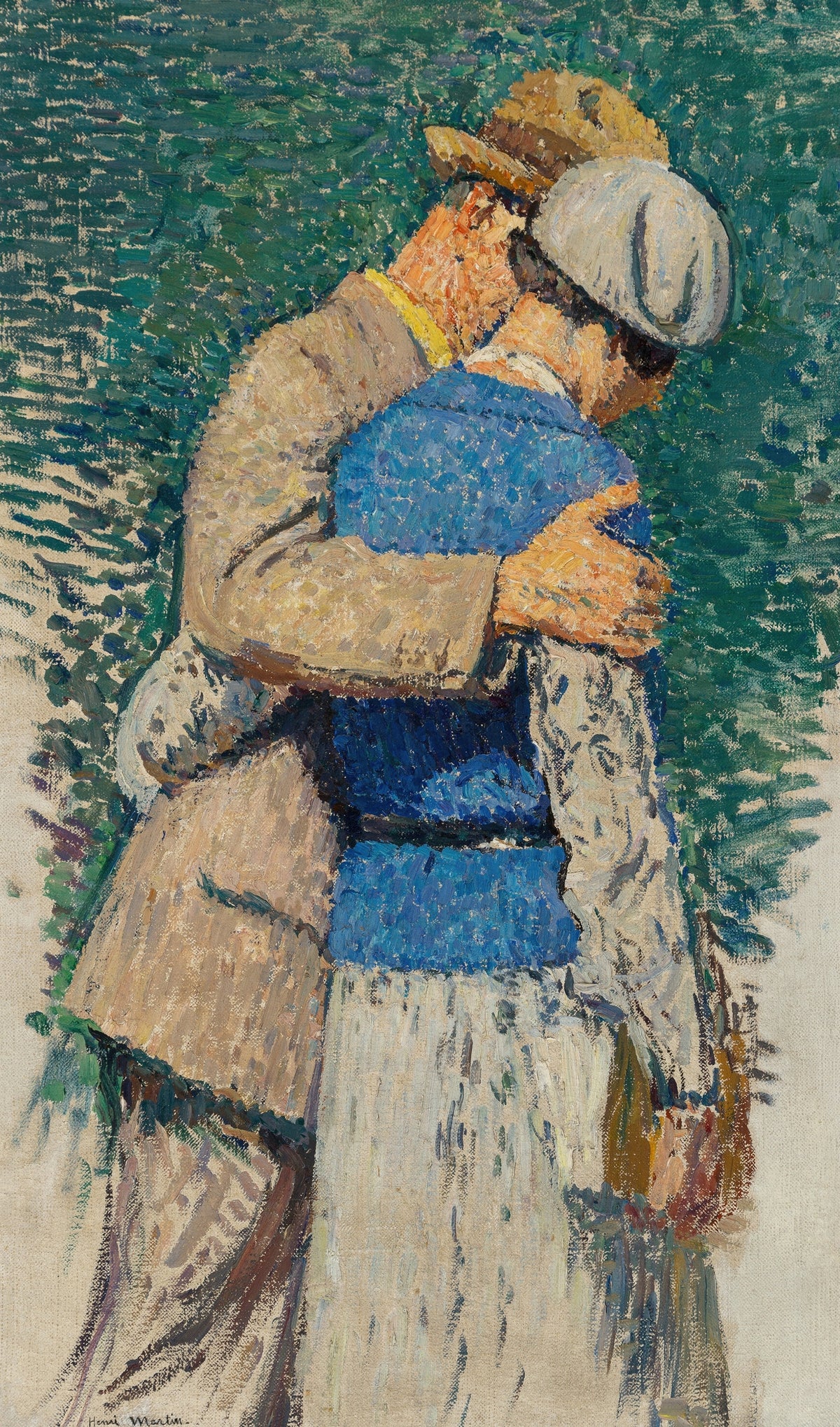 Henri Martin — Couple se promenant | Pointillist Portrait Print