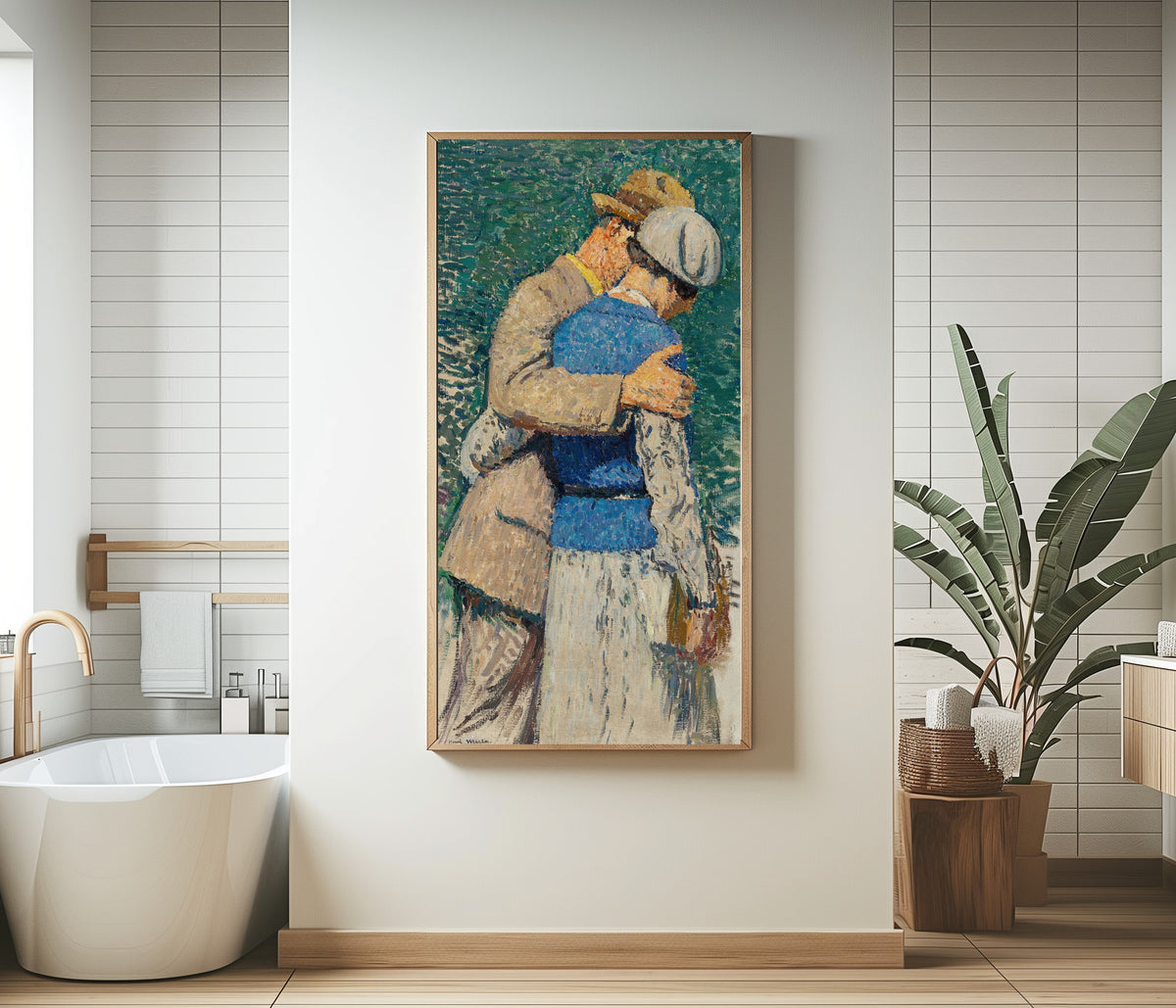 Henri Martin — Couple se promenant | Pointillist Portrait Print