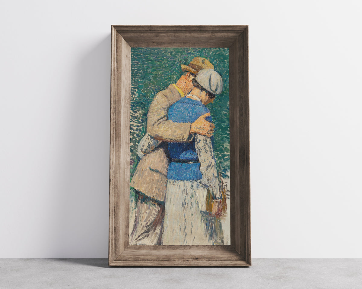 Henri Martin — Couple se promenant | Pointillist Portrait Print