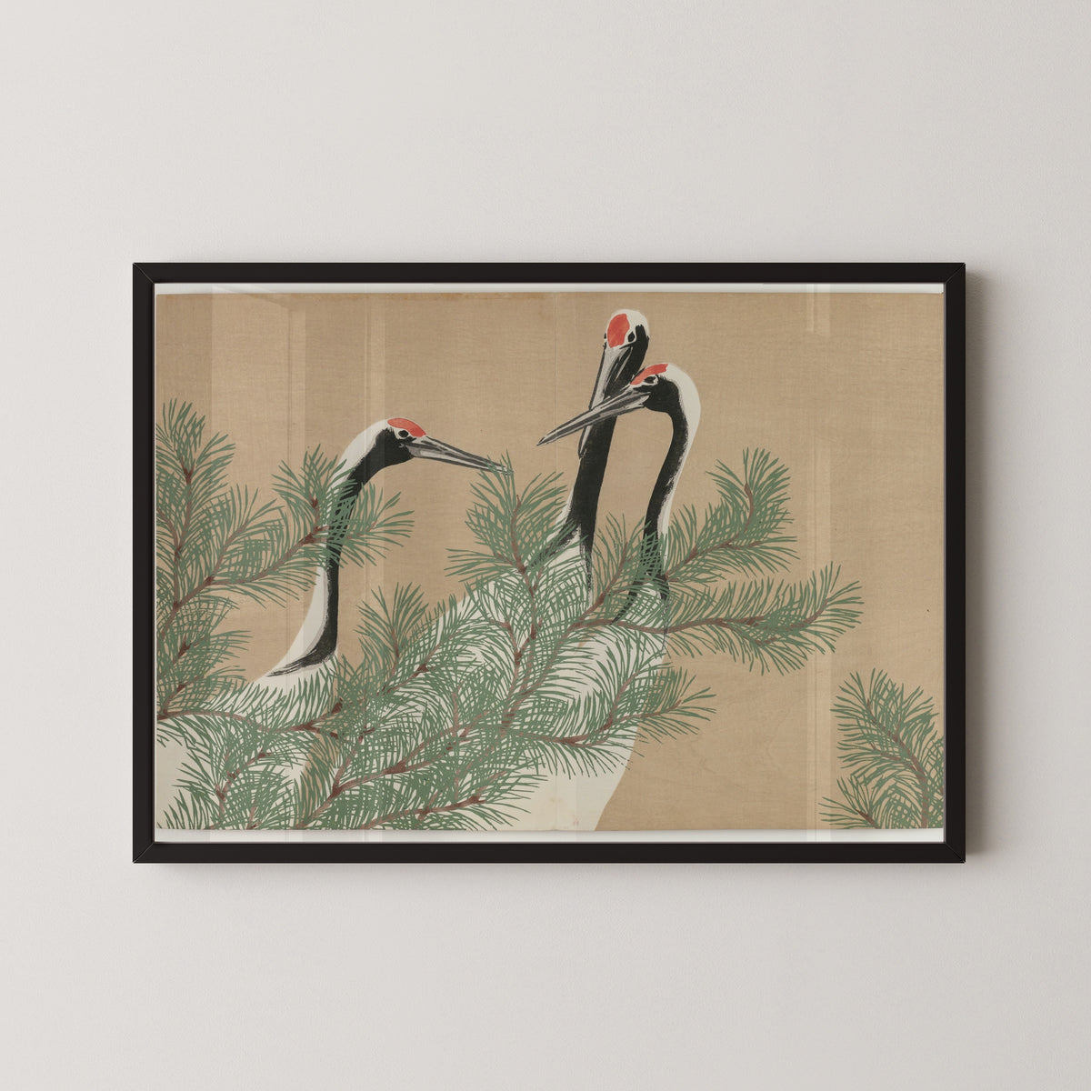 Kamisaka Sekka — Cranes | Japanese Woodblock Print