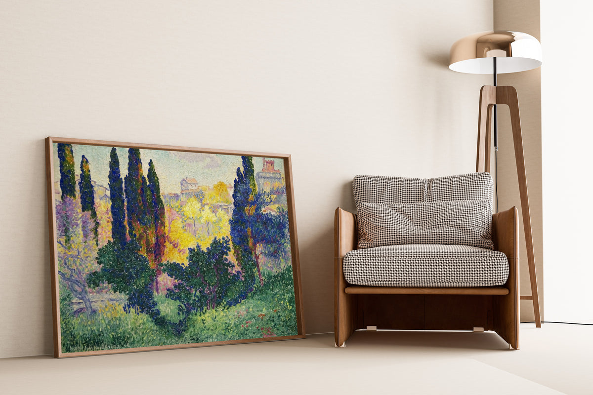 Henri-Edmond Cross — Cypresses at Cagnes (Les Cyprès à Cagnes) | Fine Art Print