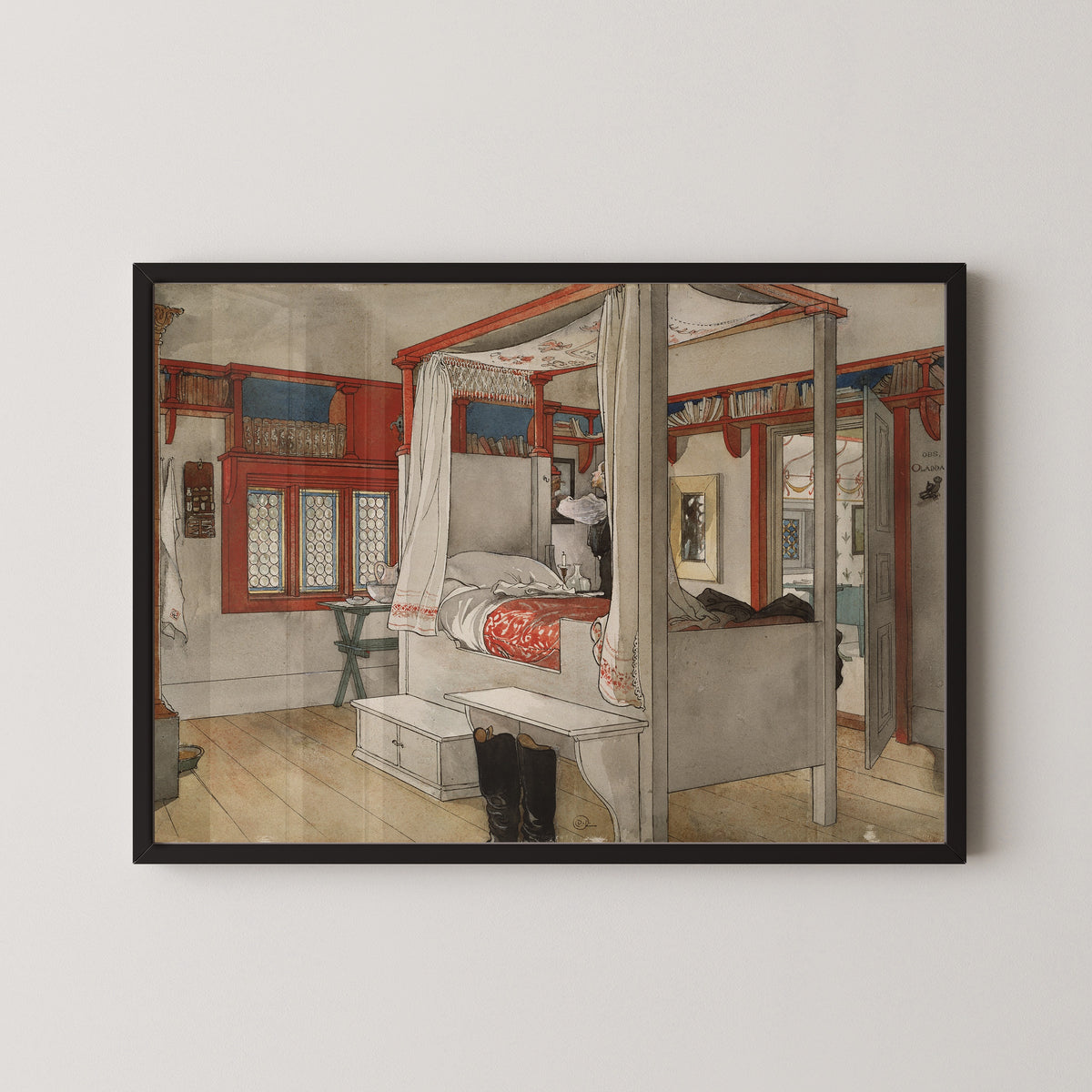 Carl Larsson — Daddy's Room | Swedish Watercolour Print