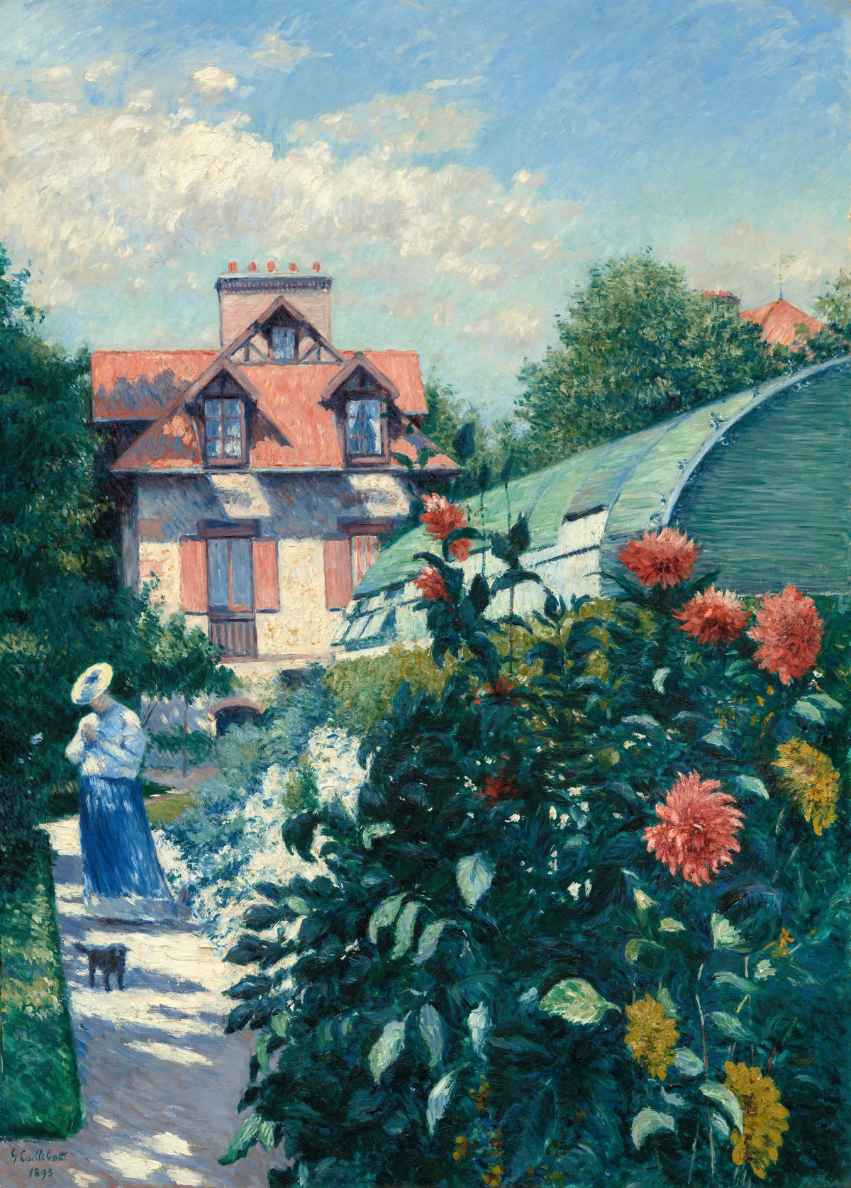 Gustave Caillebotte — Dahlias, Garden at Petit Gennevilliers | Fine Art Print