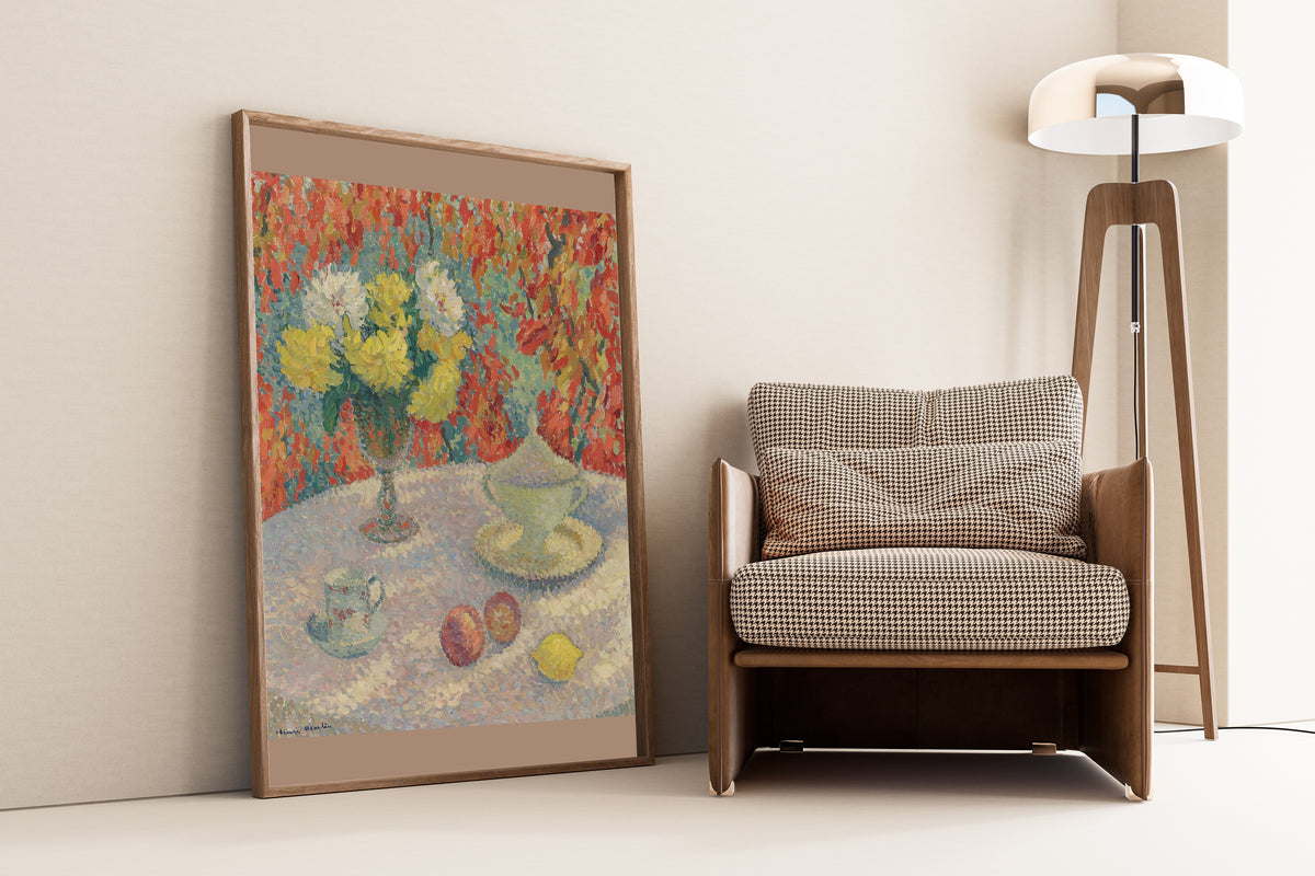 Henri Martin — Dahlias au soleil | Pointillist Still Life Print
