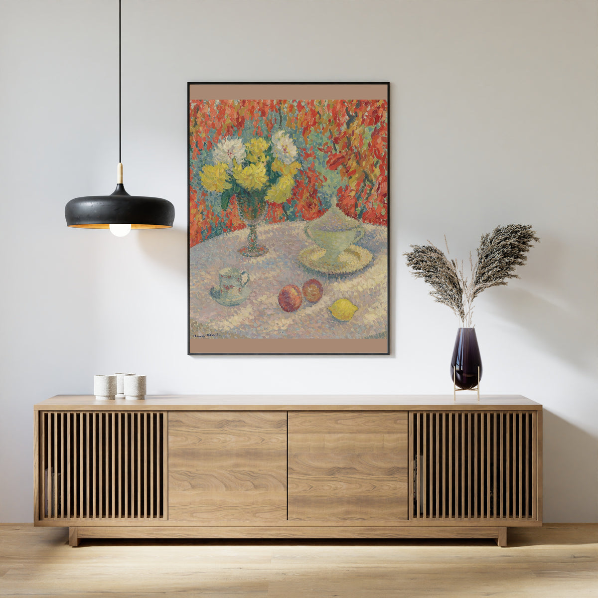 Henri Martin — Dahlias au soleil | Pointillist Still Life Print