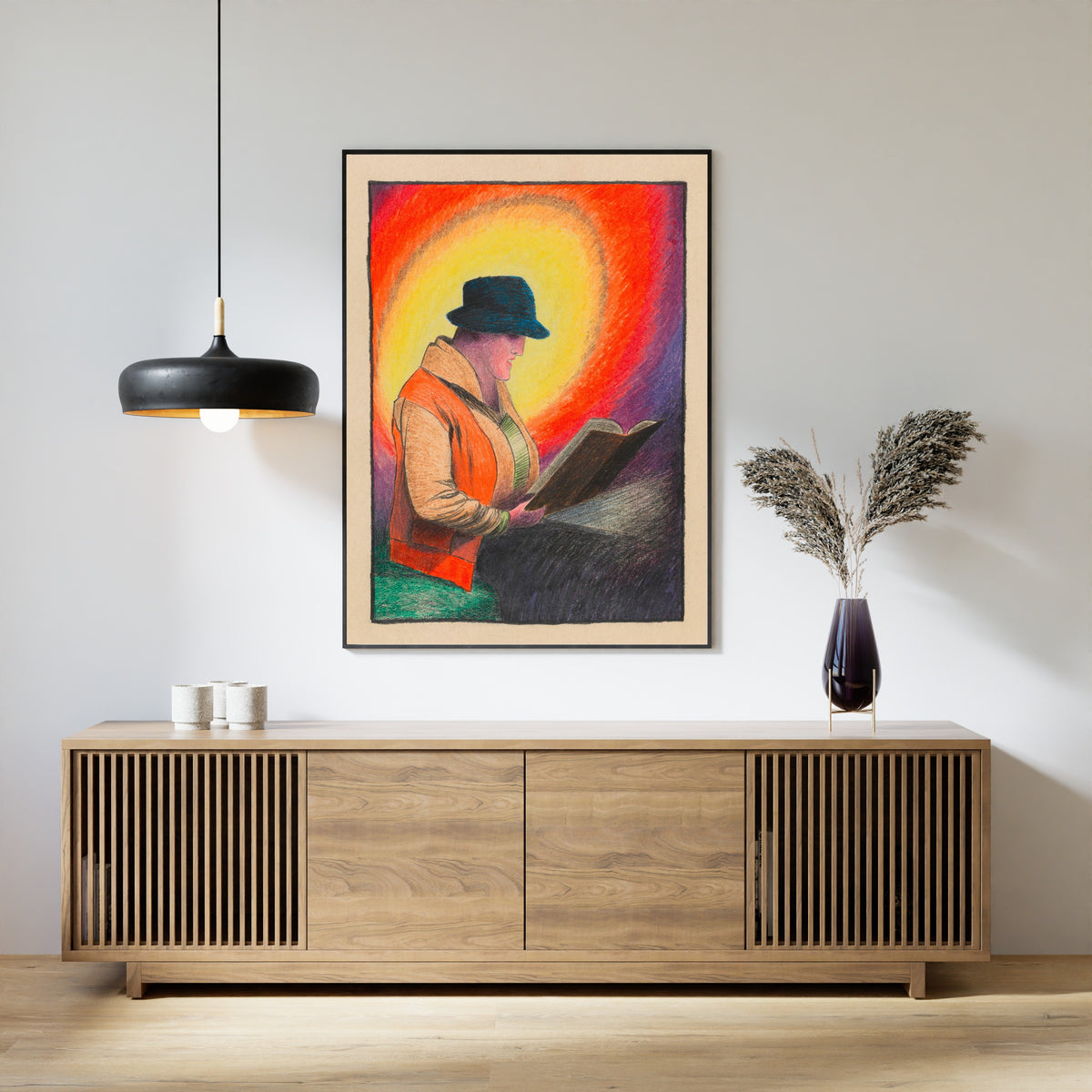 Karl Wiener — Dame im Kafé (Lady in the Café) | Expressionist Art Print