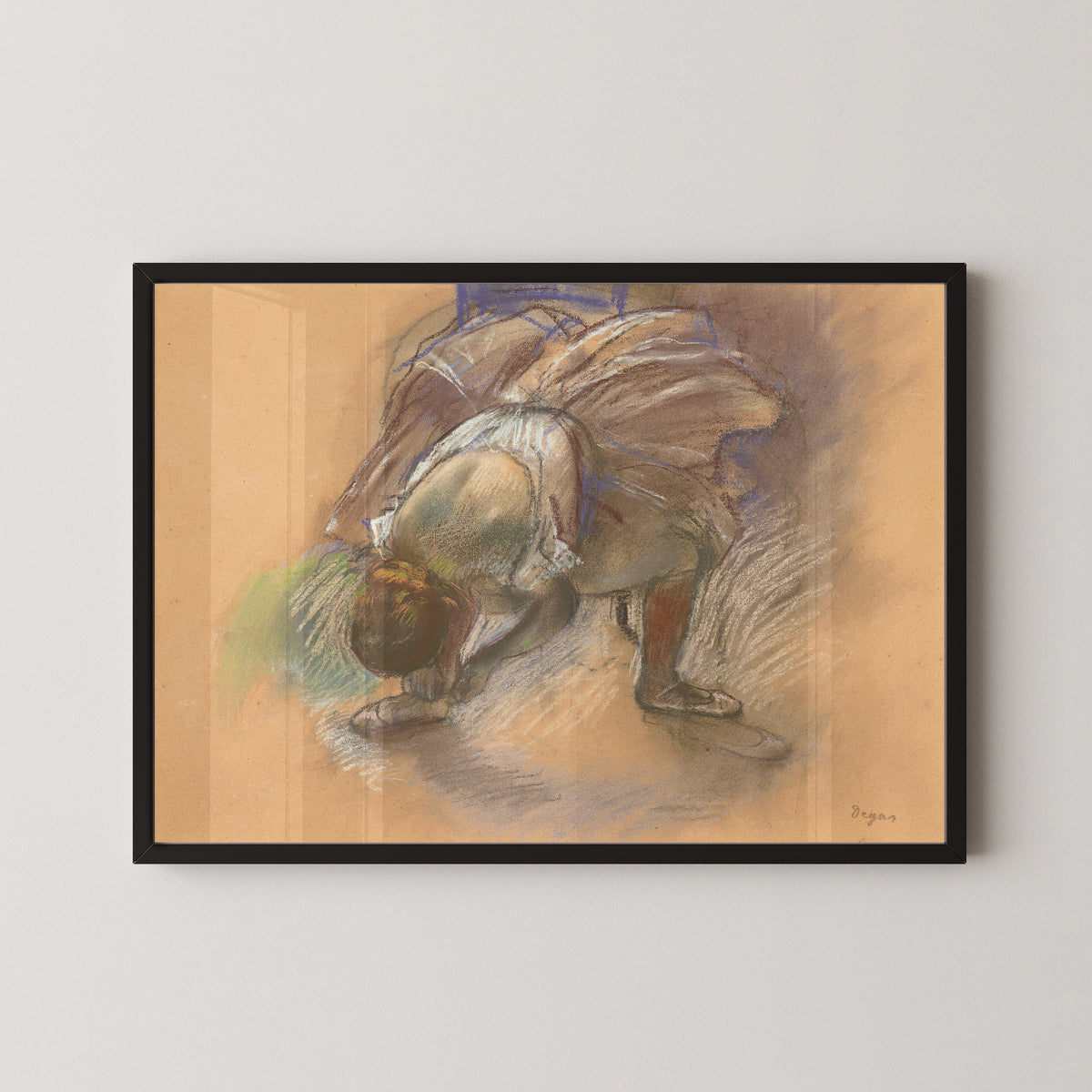 Edgar Degas — Dancer Adjusting Her Slipper (Lilac Tutu) | Fine Art Print