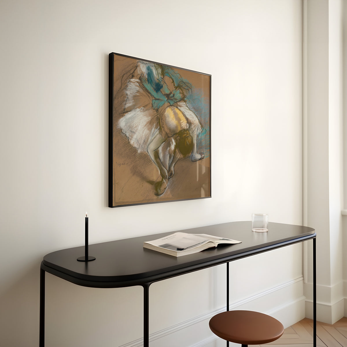 Edgar Degas — Dancer Adjusting Her Slipper (Yellow Bodice) | Fine Art Print
