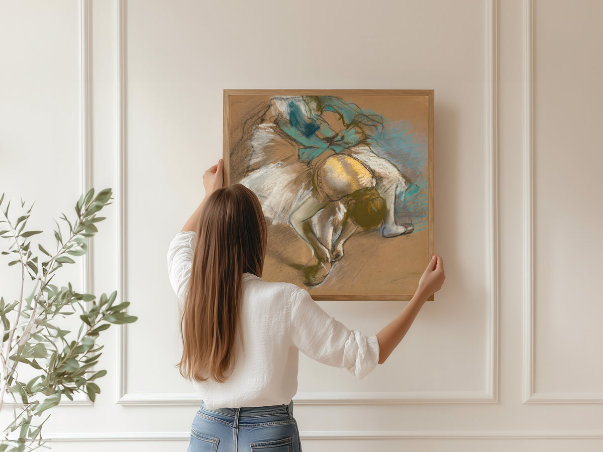 Edgar Degas — Dancer Adjusting Her Slipper (Yellow Bodice) | Fine Art Print